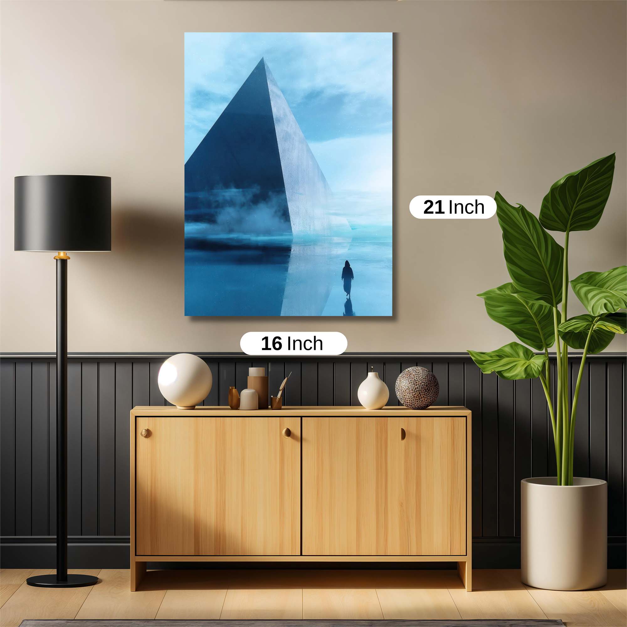 Pyramid Serenity Safe Wall Magnetic / M