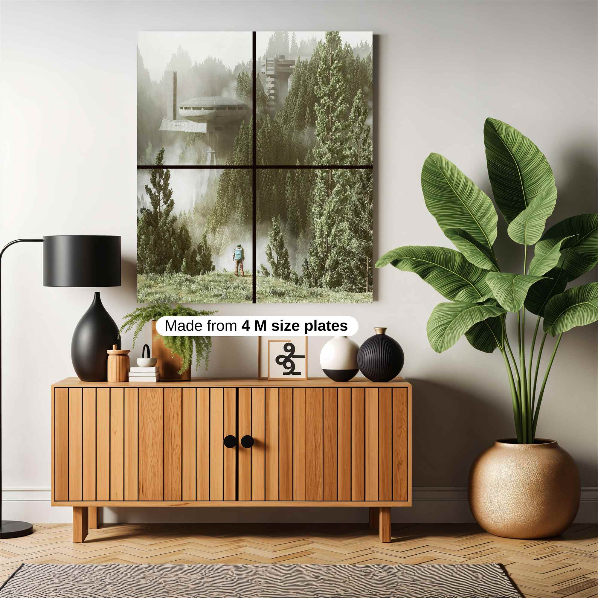 Futuristic Serenity Safe Wall Magnetic / M