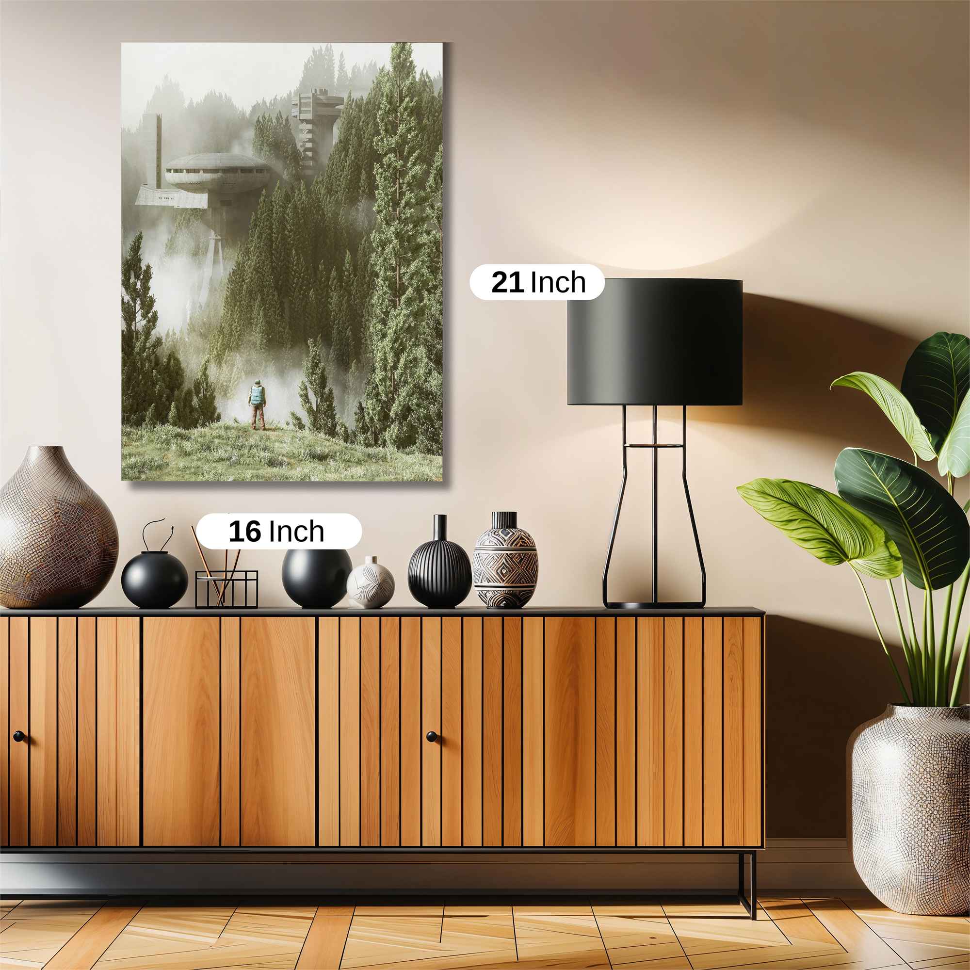 Futuristic Serenity Safe Wall Magnetic / M