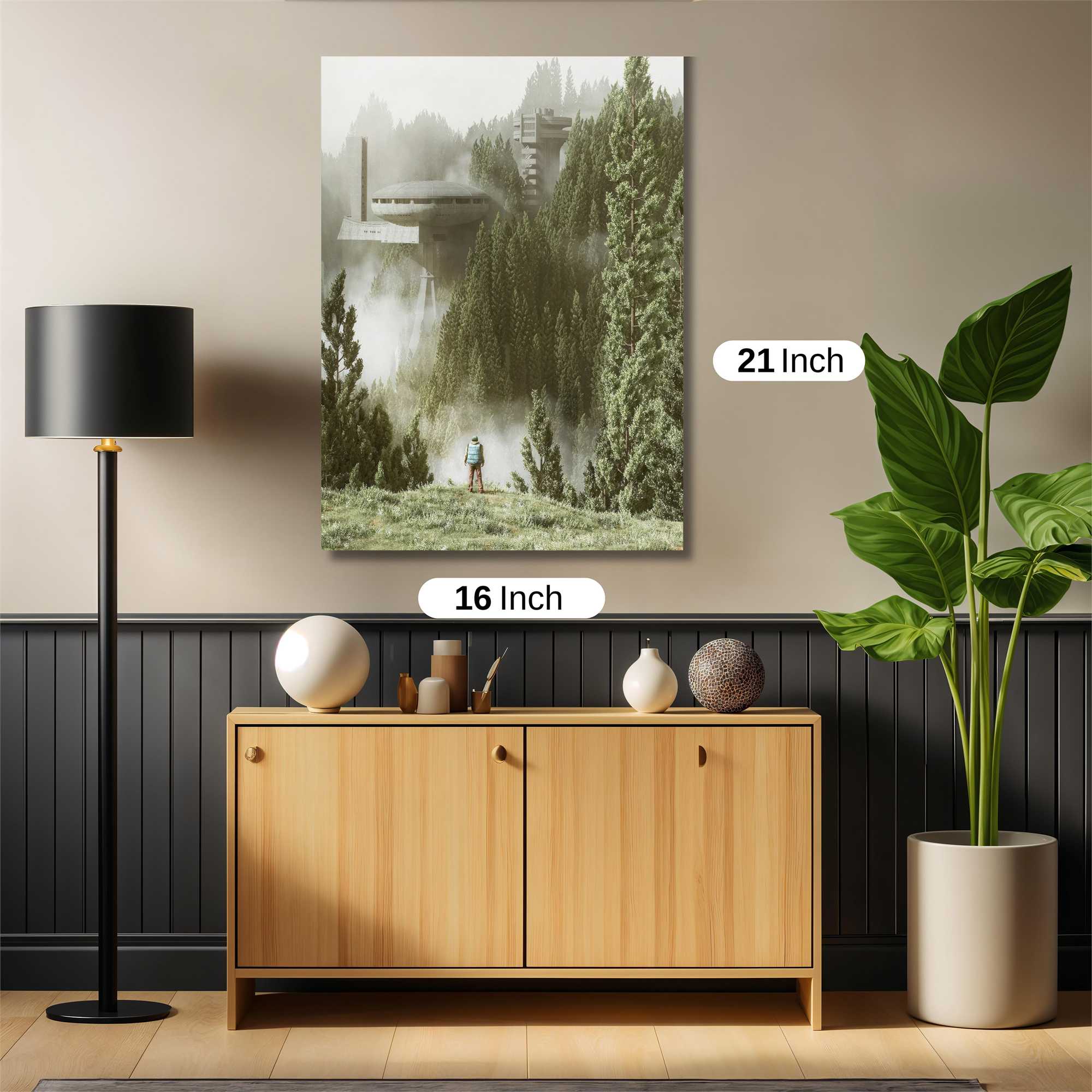 Futuristic Serenity Safe Wall Magnetic / M