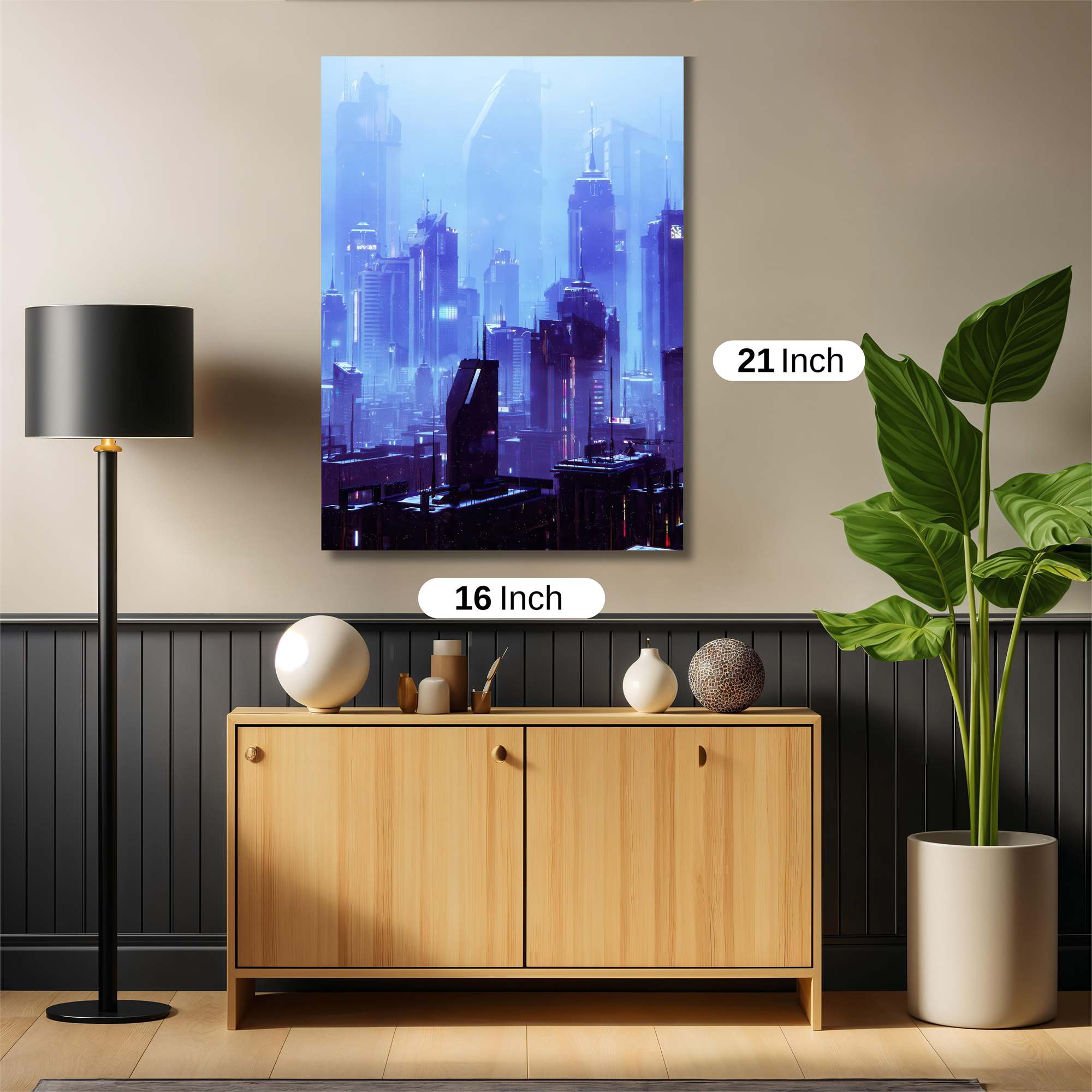 Futuristic Dreamscape Safe Wall Magnetic / M