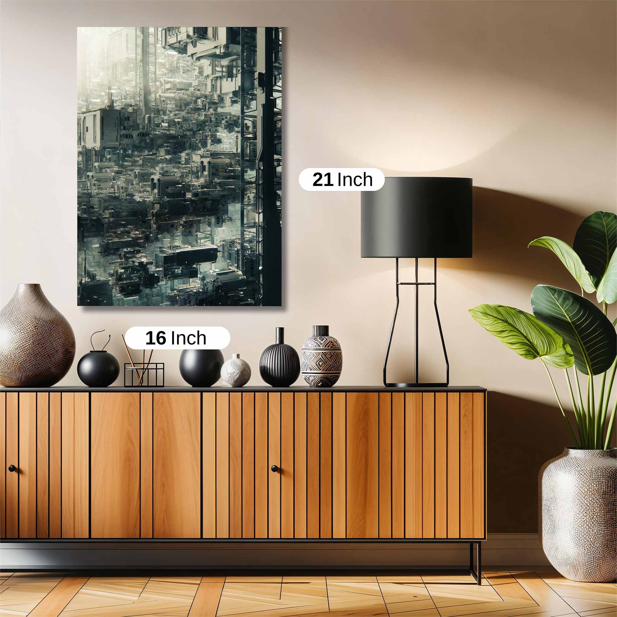 Futuristic Maze Safe Wall Magnetic / M