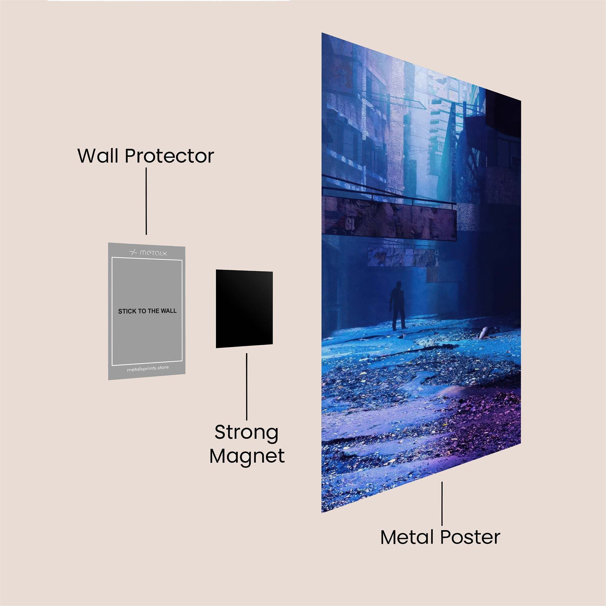 Mystical Alleyway Safe Wall Magnetic / M