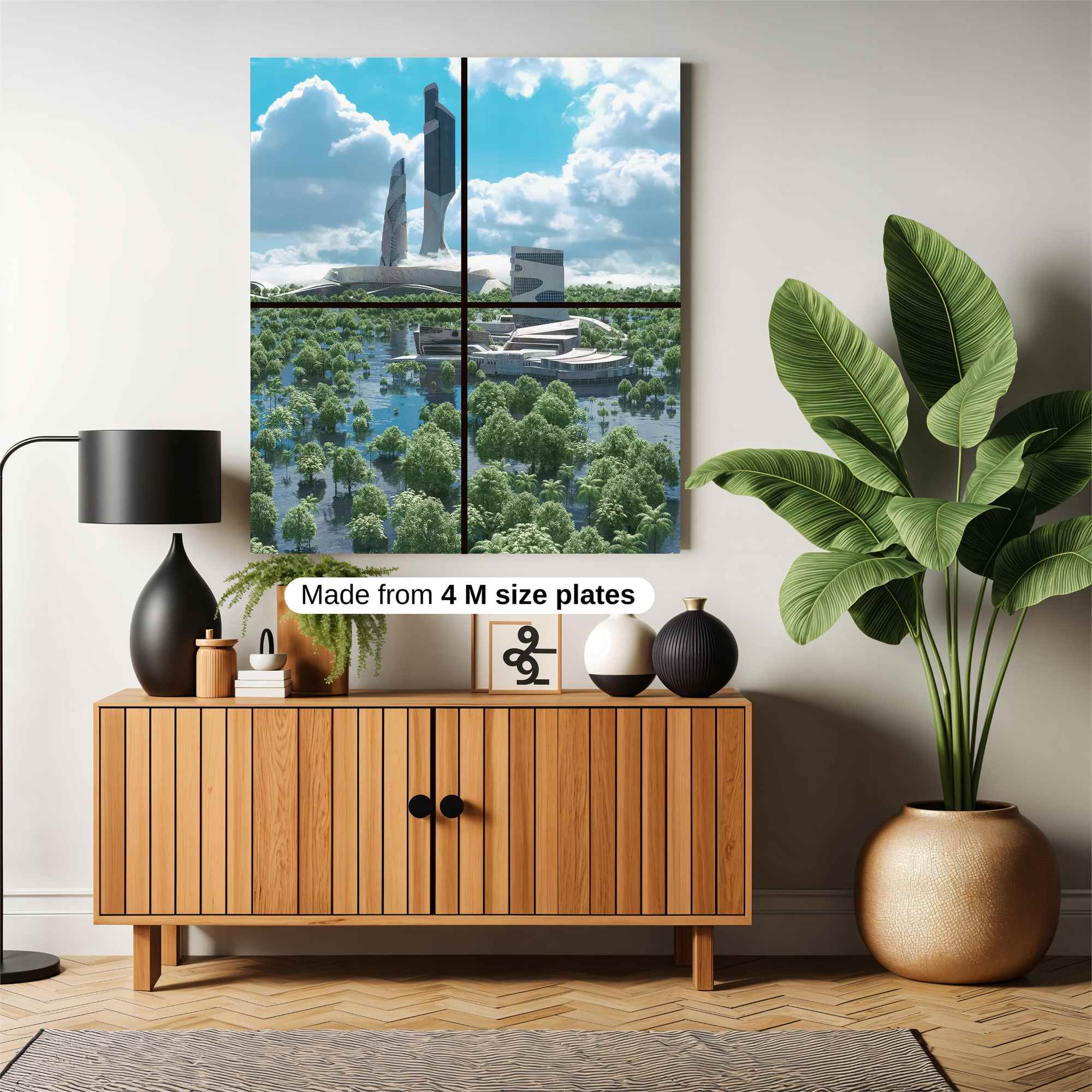 Futuristic Oasis Safe Wall Magnetic / M