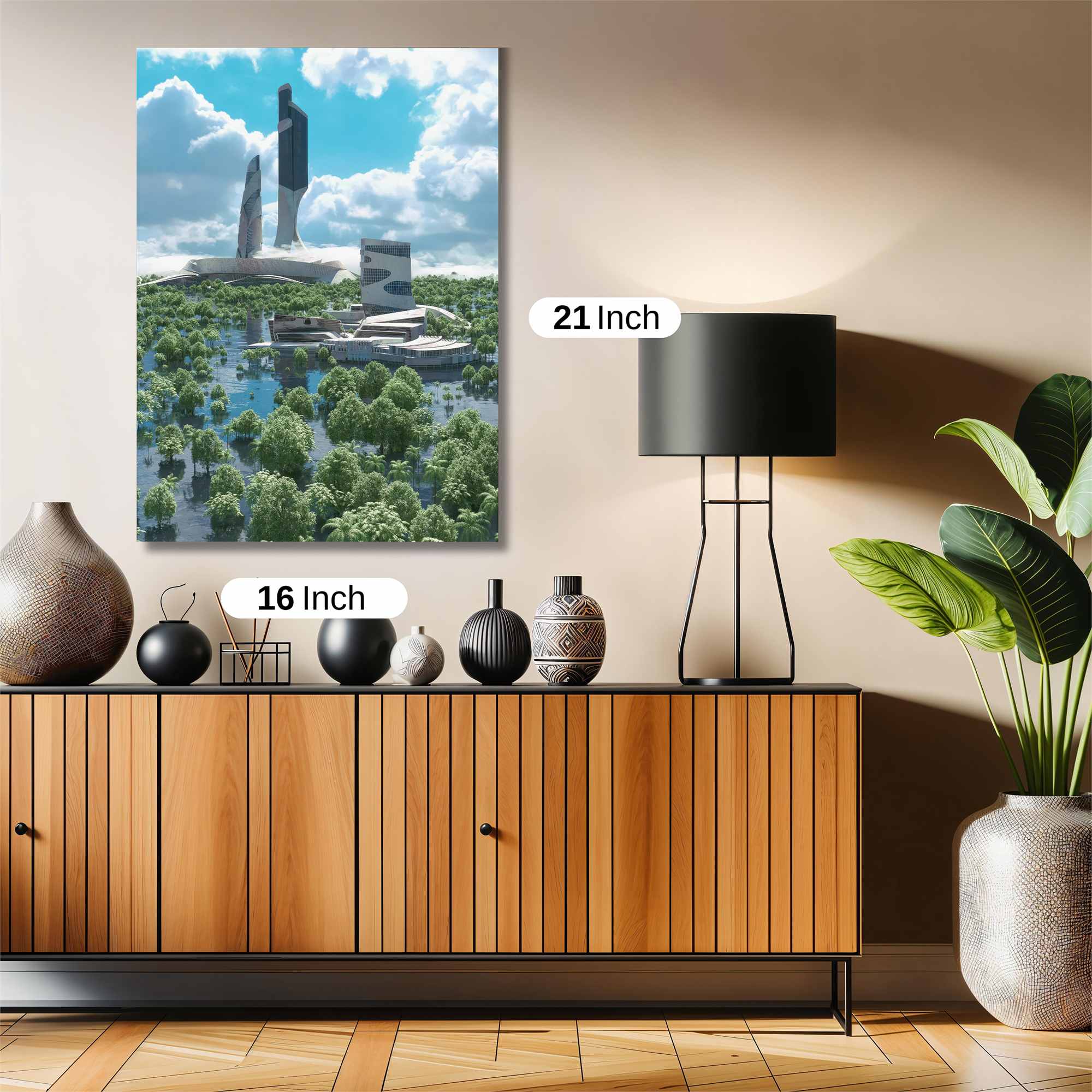 Futuristic Oasis Safe Wall Magnetic / M