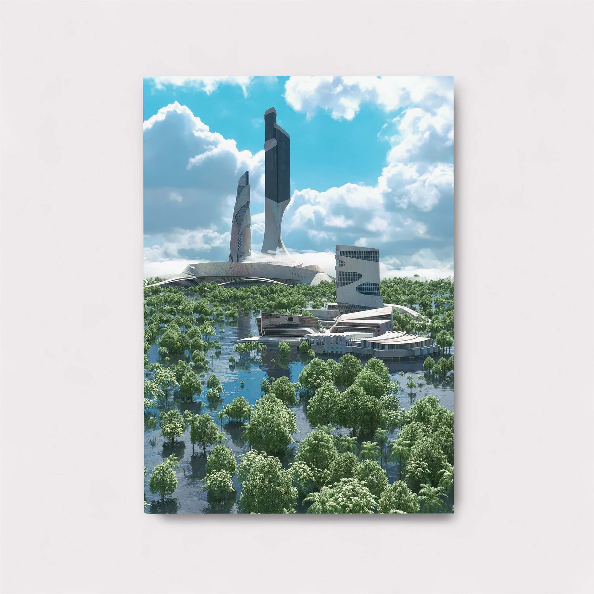 Futuristic Oasis Safe Wall Magnetic / M