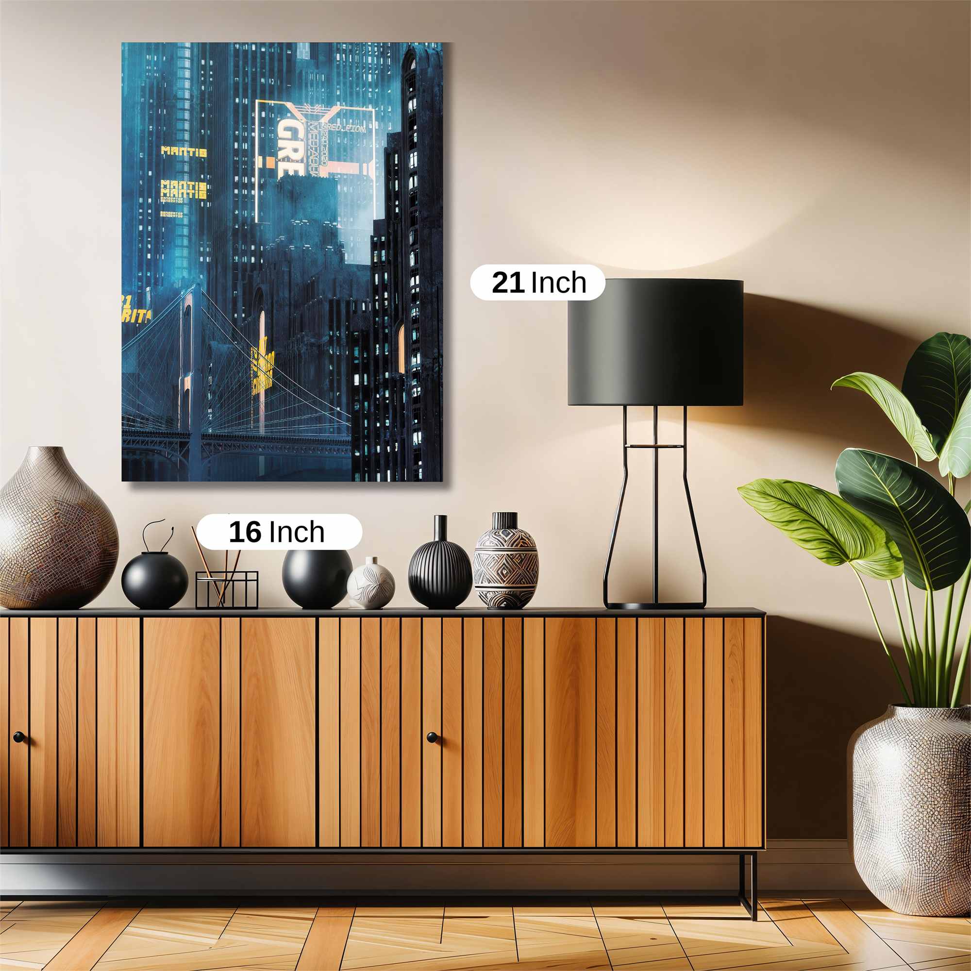 Neon Tranquility Safe Wall Magnetic / M