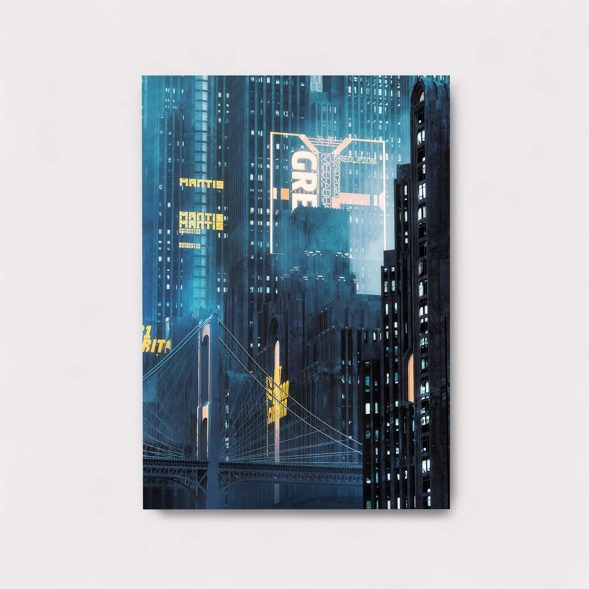 Neon Tranquility Safe Wall Magnetic / M