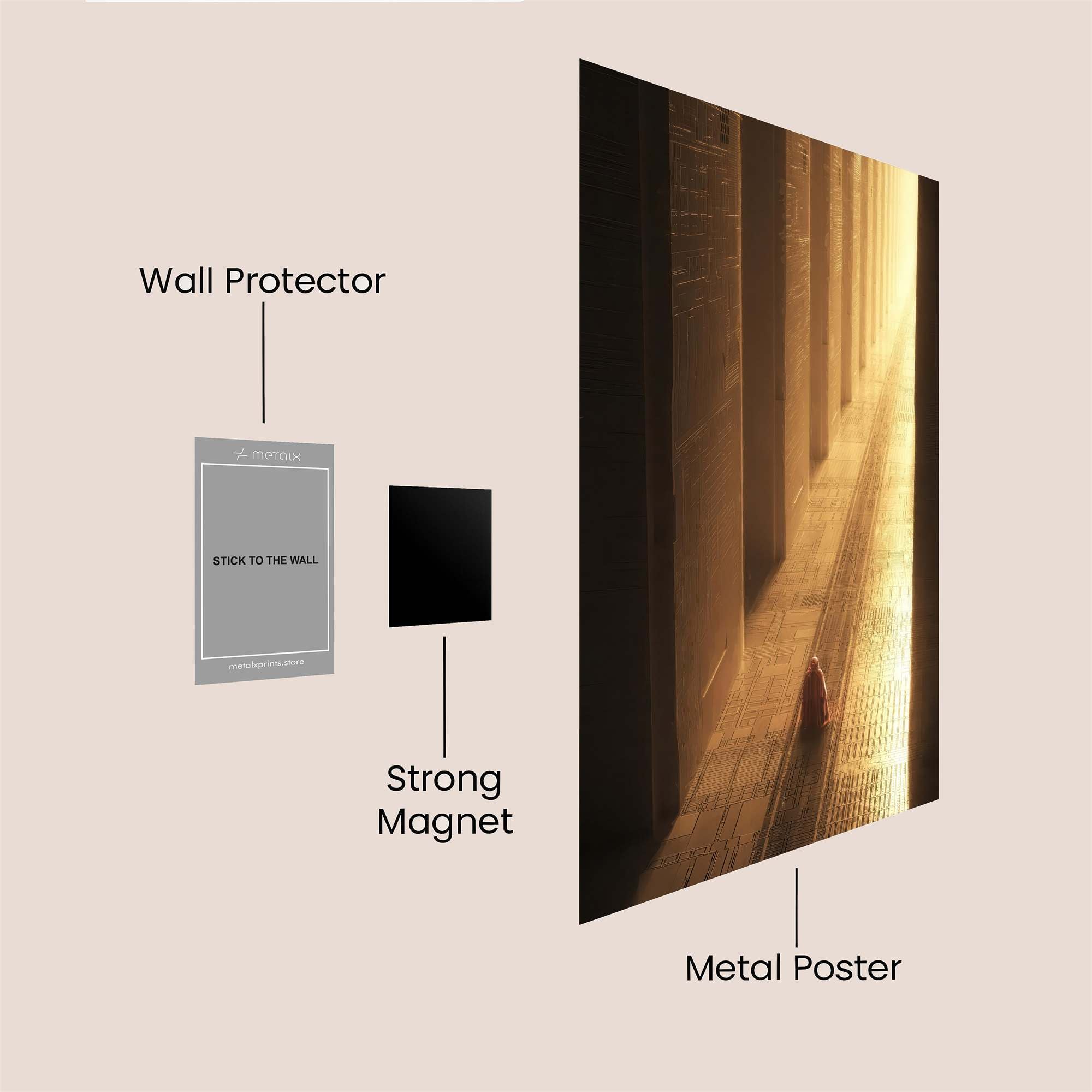 Lonely Journey Safe Wall Magnetic / M