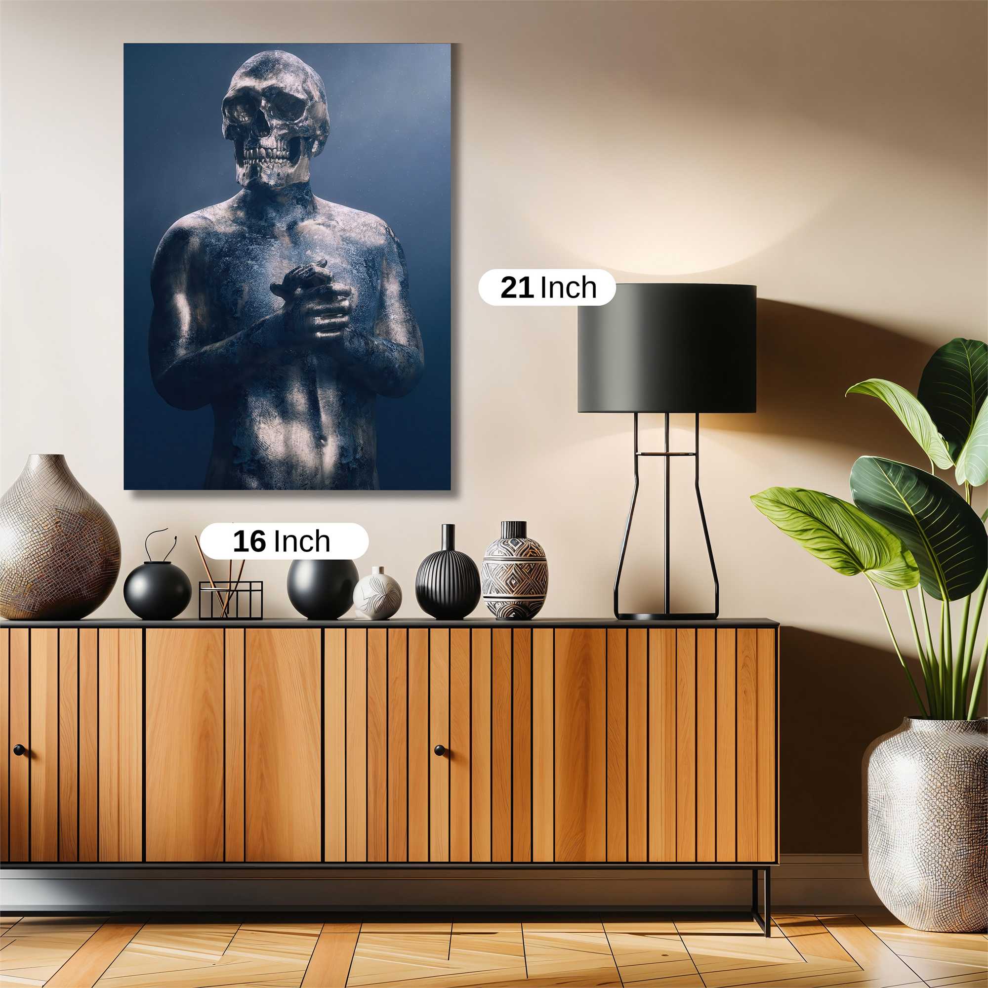 Metallic Gloom Safe Wall Magnetic / M