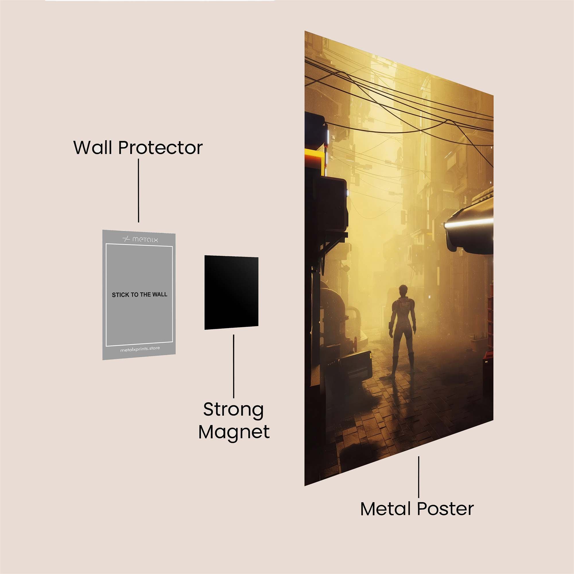 Mystery Illumination Safe Wall Magnetic / M