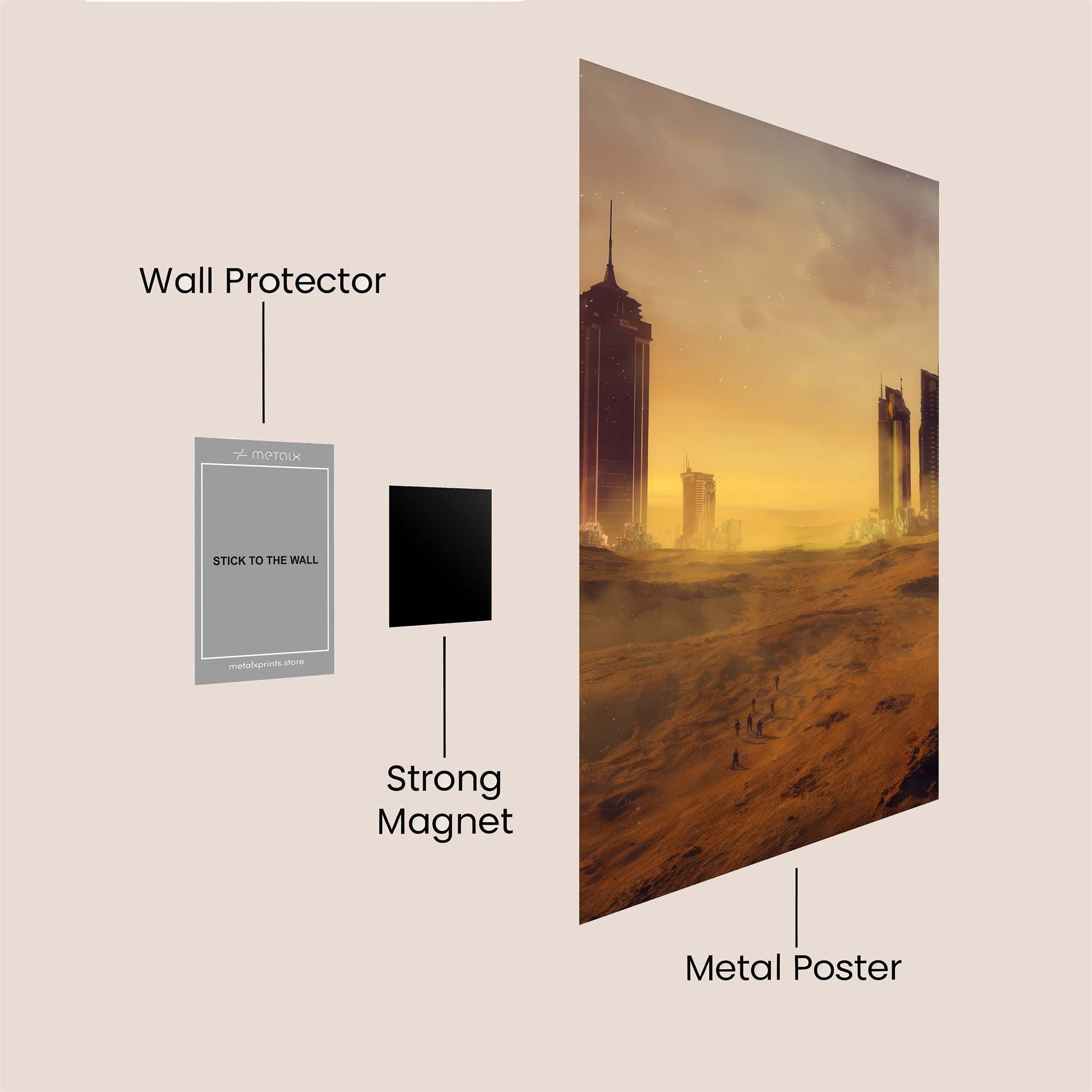 Dystopian Horizon Safe Wall Magnetic / M