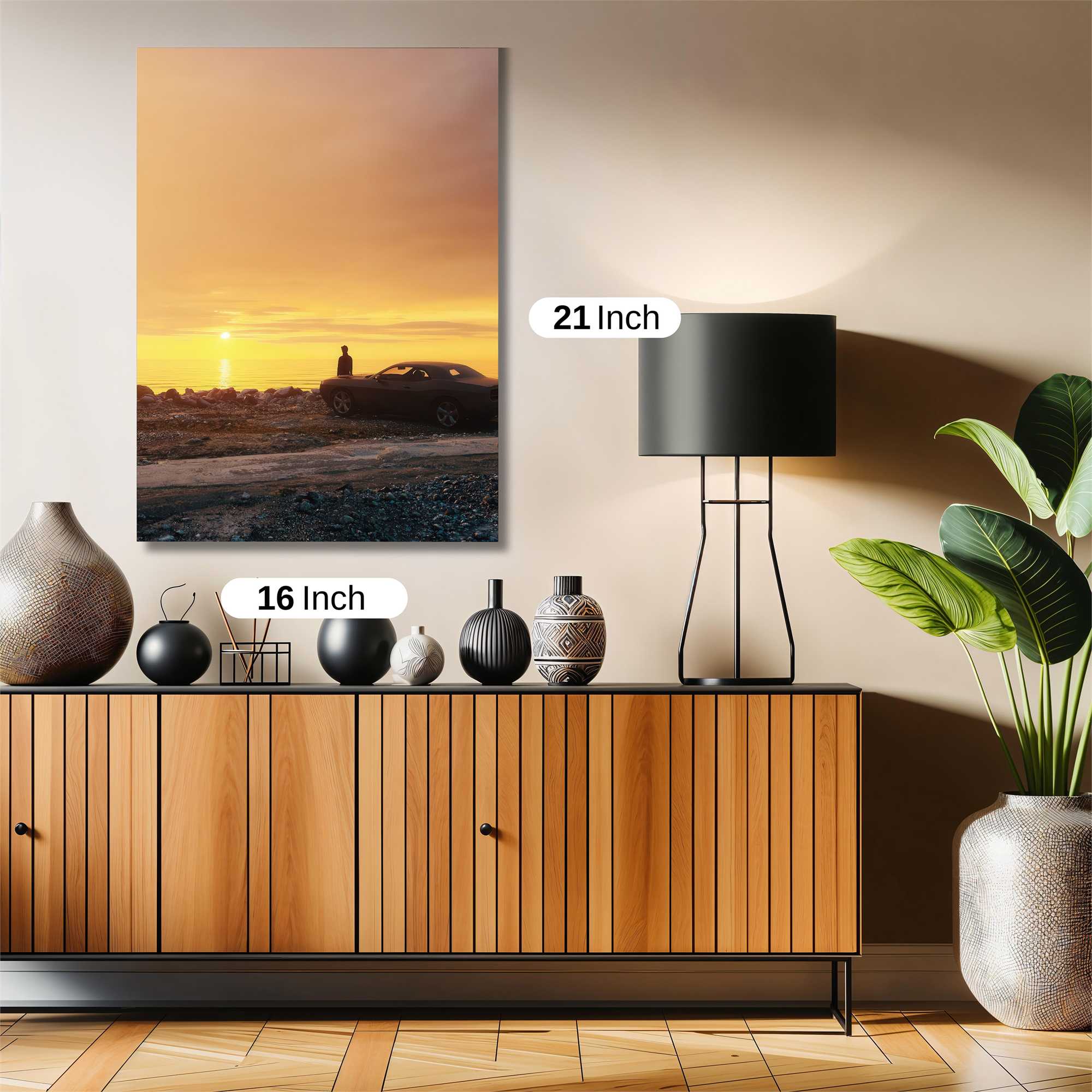 Sunset Contemplation Safe Wall Magnetic / M