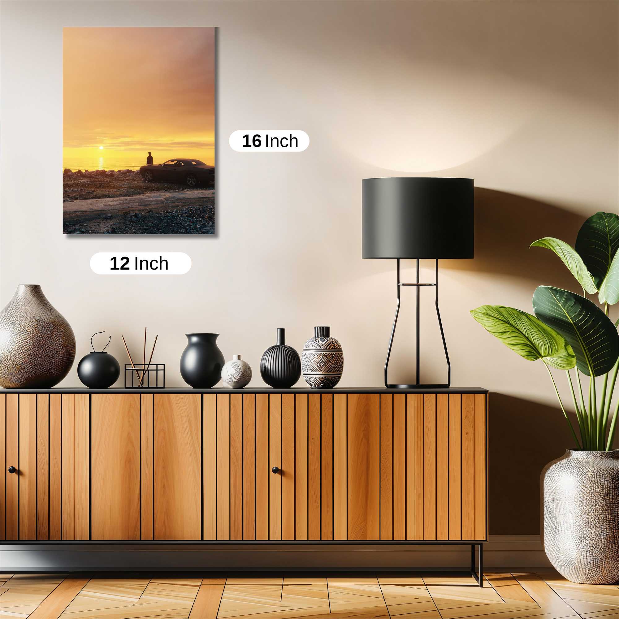 Sunset Contemplation Safe Wall Magnetic / M