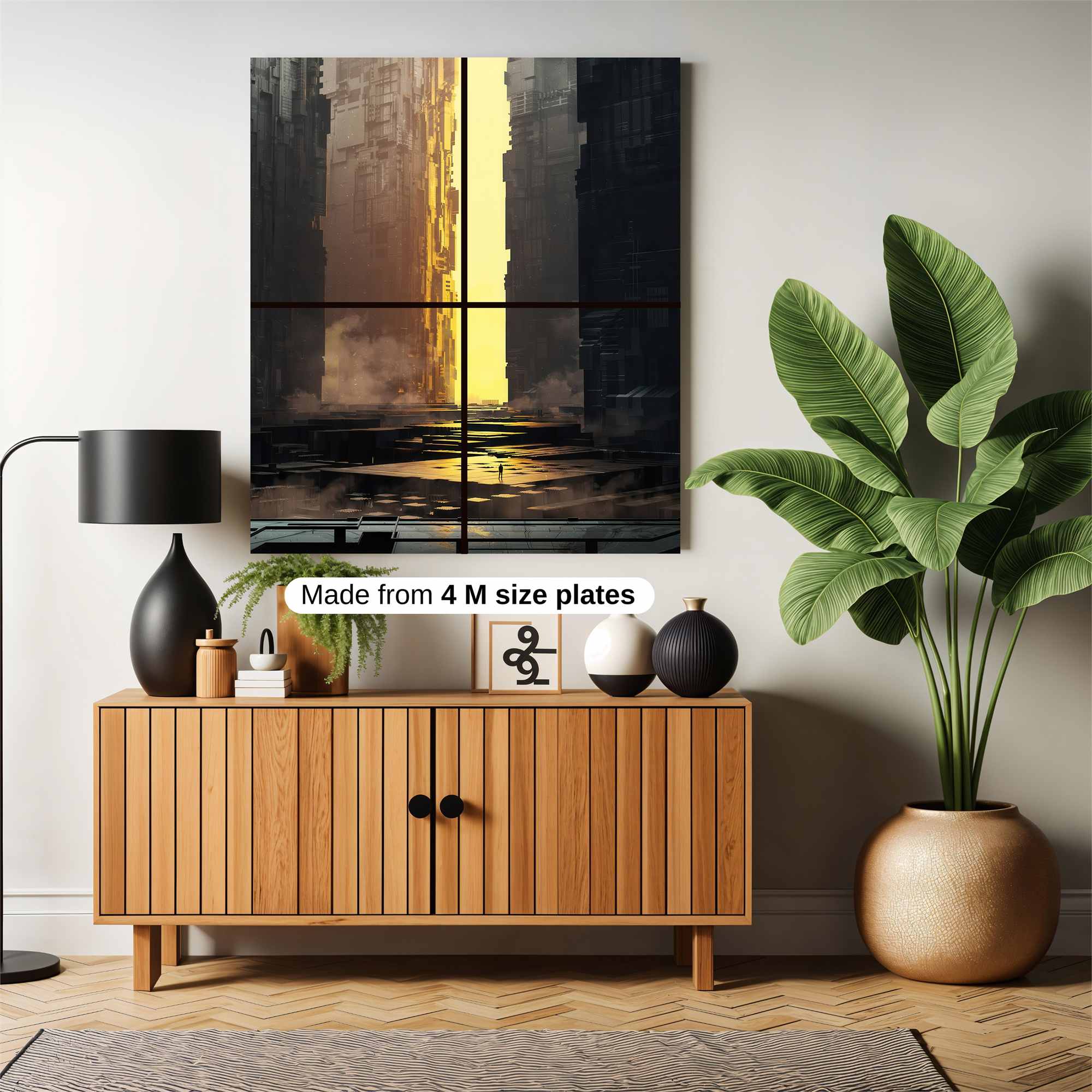 Cityscape Luminescence Safe Wall Magnetic / M