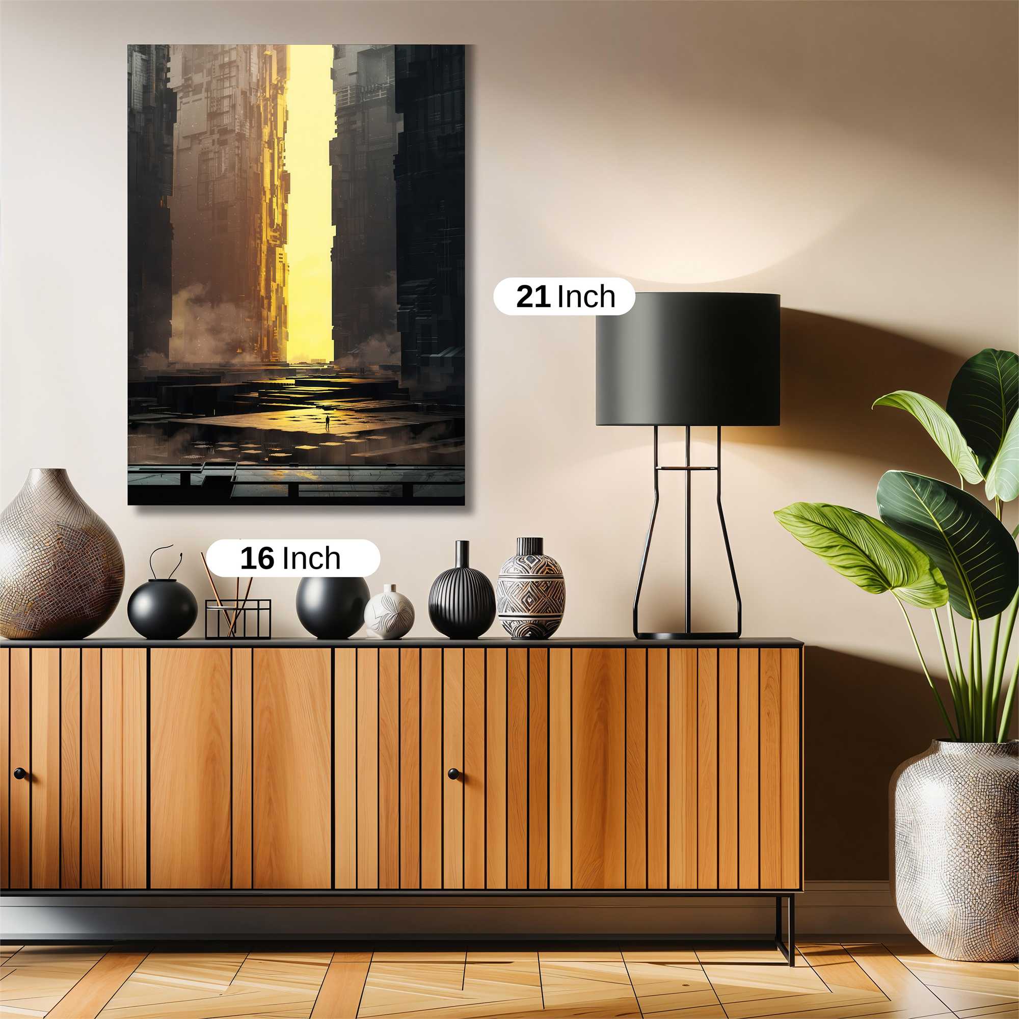 Cityscape Luminescence Safe Wall Magnetic / M