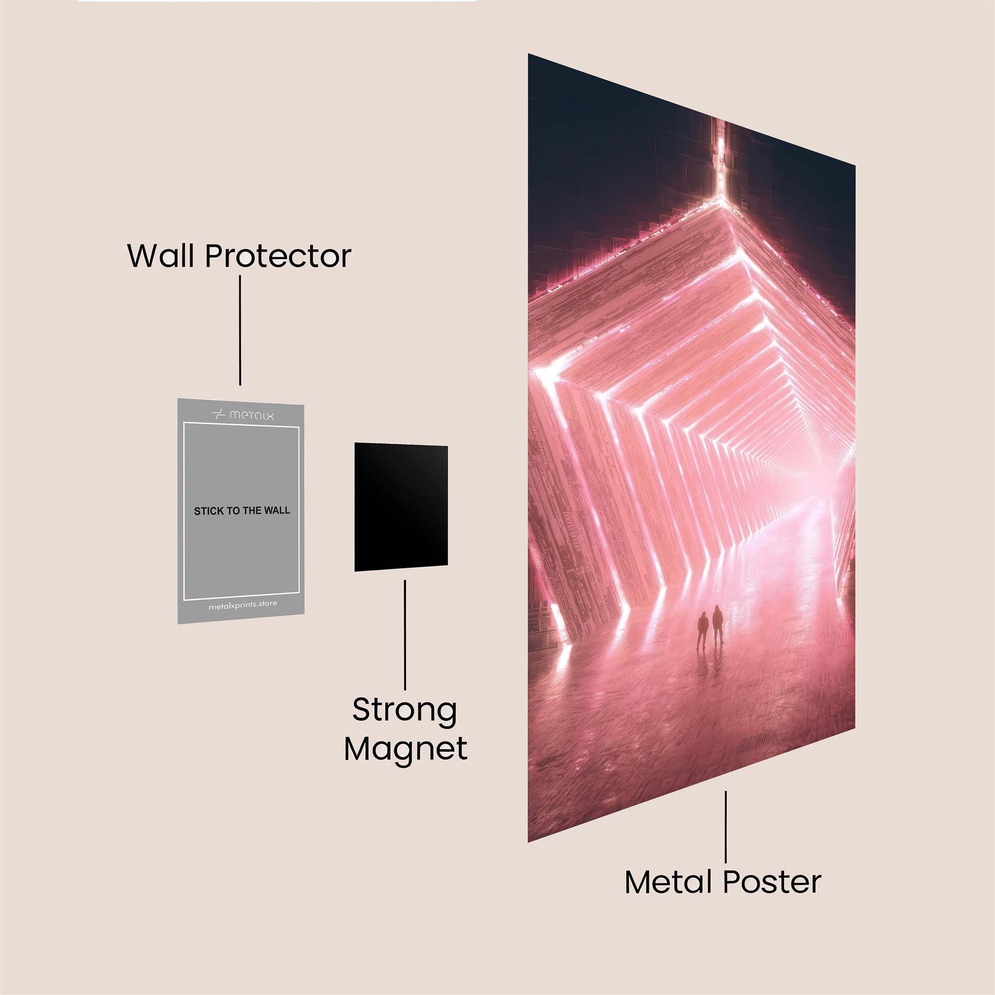 Luminous Passage Safe Wall Magnetic / M