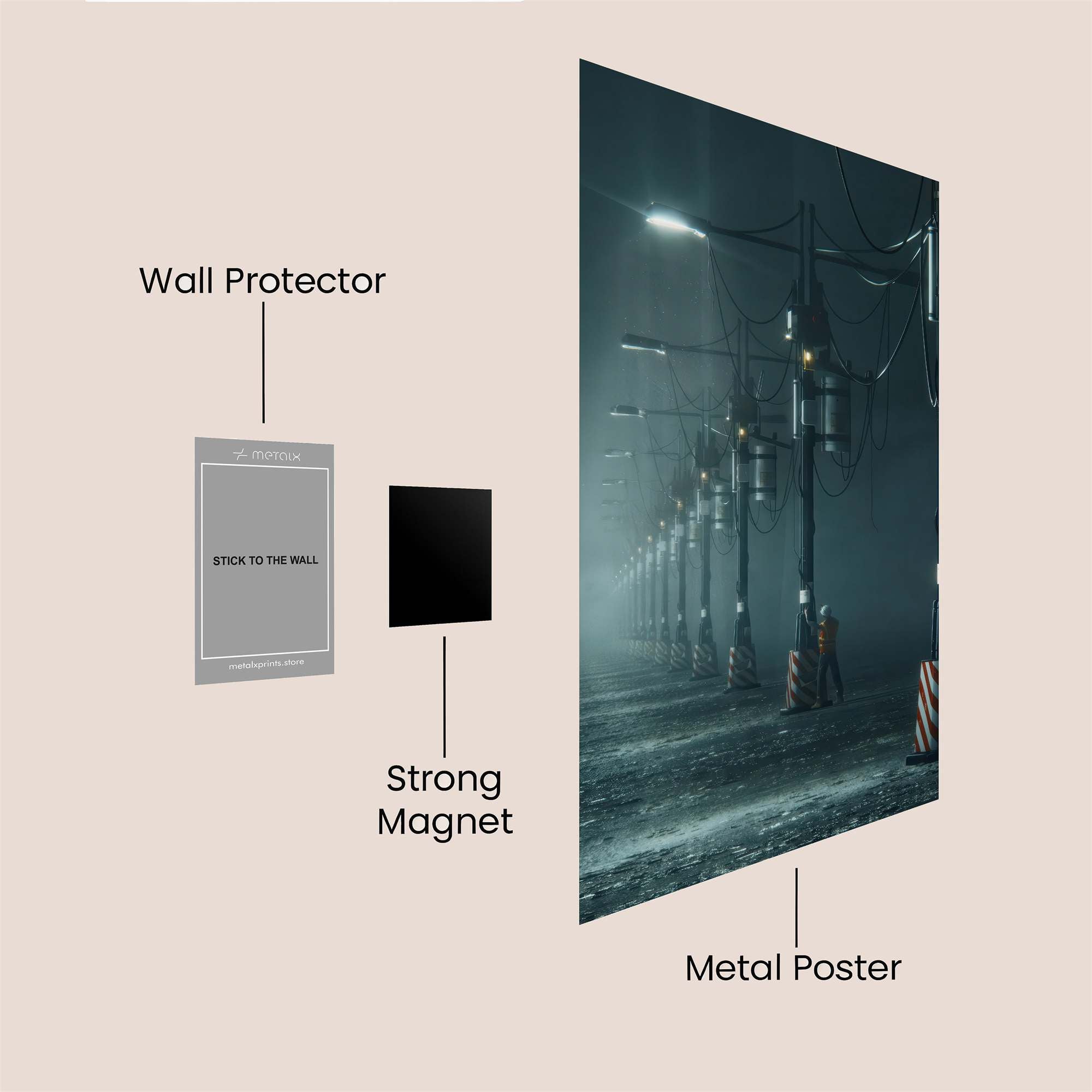 Eerie Pathway Safe Wall Magnetic / M