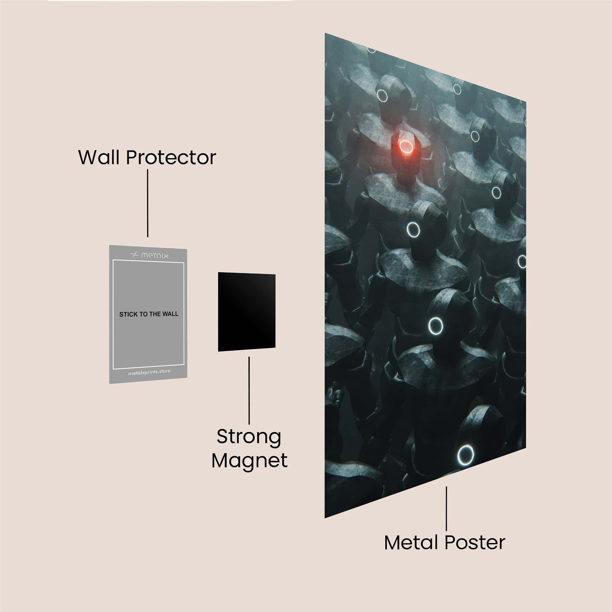 Singular Echelon Safe Wall Magnetic / M