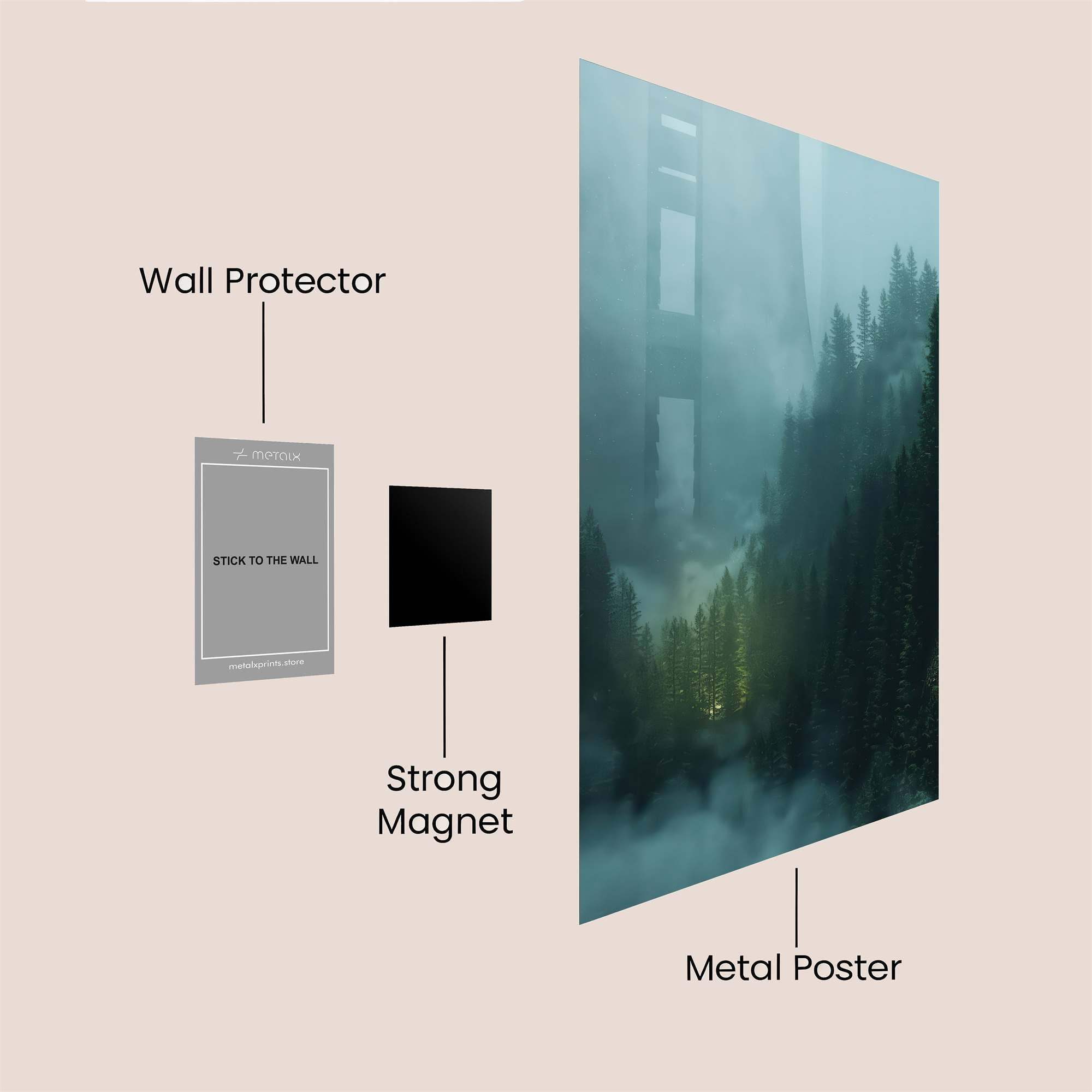 Misty Enigma Safe Wall Magnetic / M