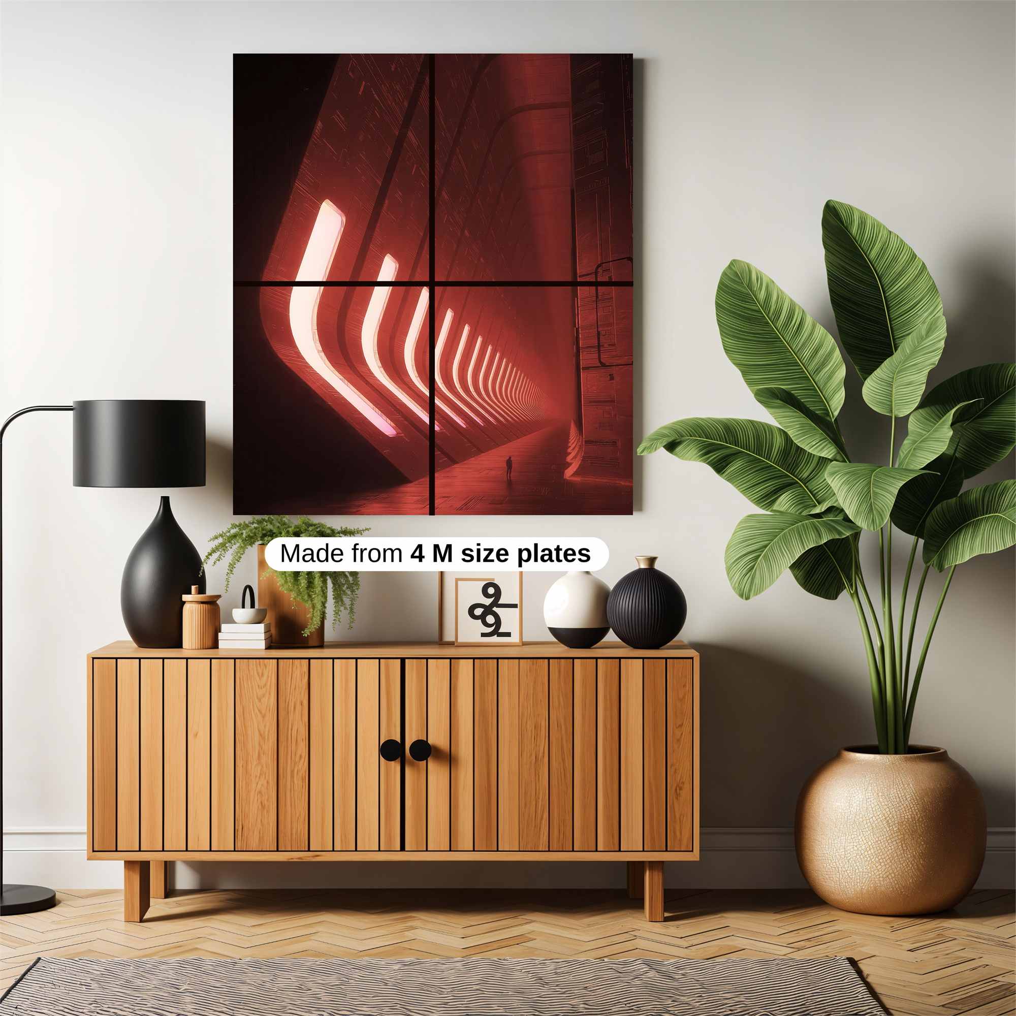 Futuristic Solitude Safe Wall Magnetic / M