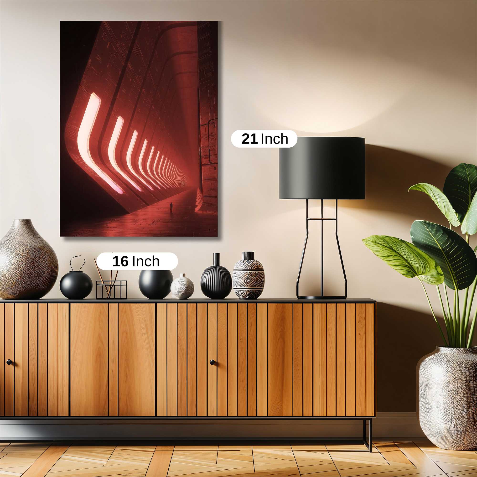 Futuristic Solitude Safe Wall Magnetic / M