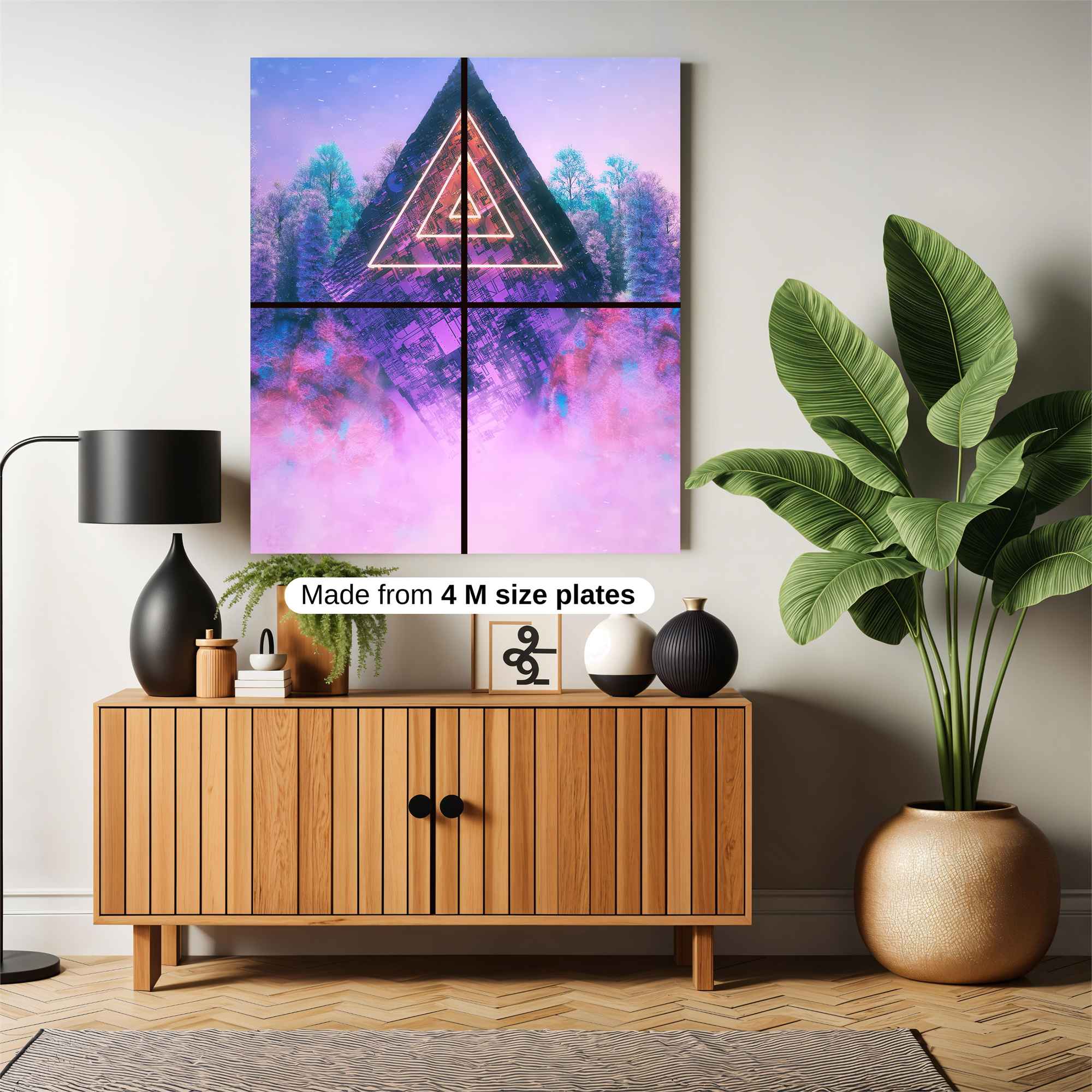 Geometric Dreamscape Safe Wall Magnetic / M