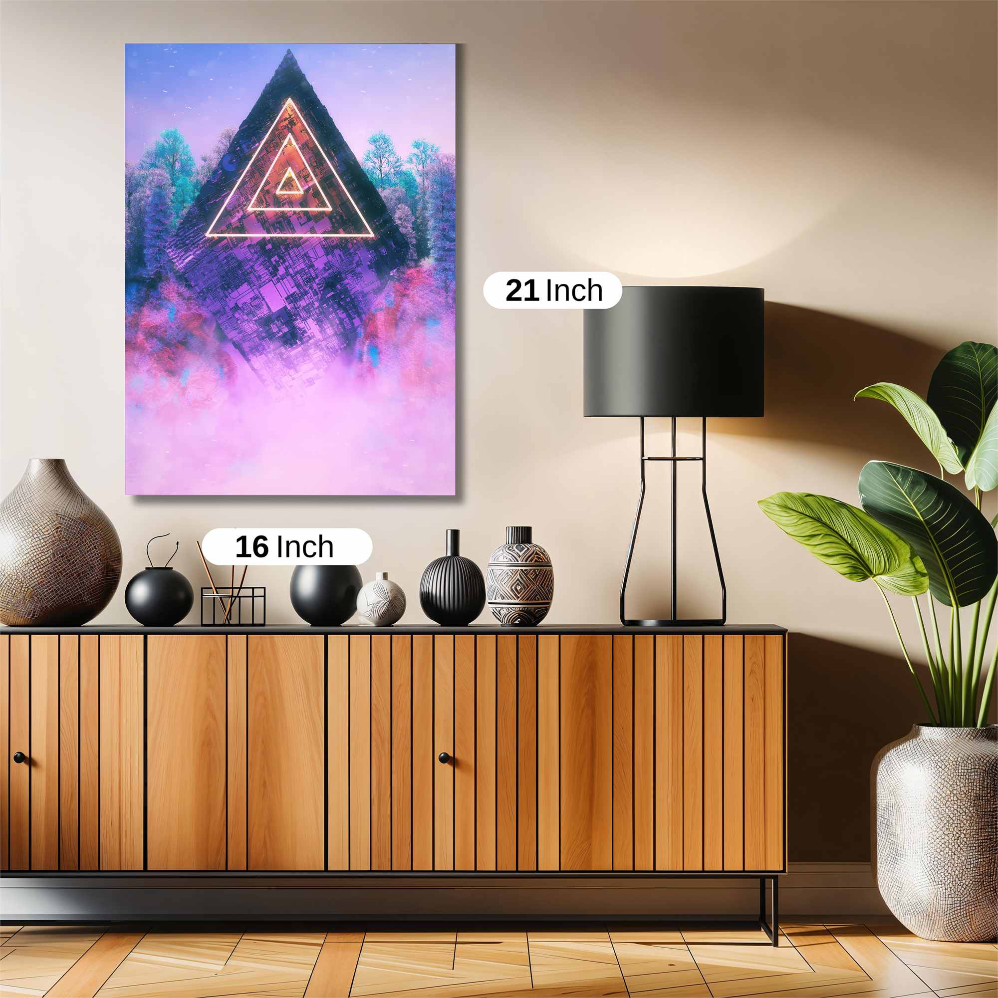 Geometric Dreamscape Safe Wall Magnetic / M