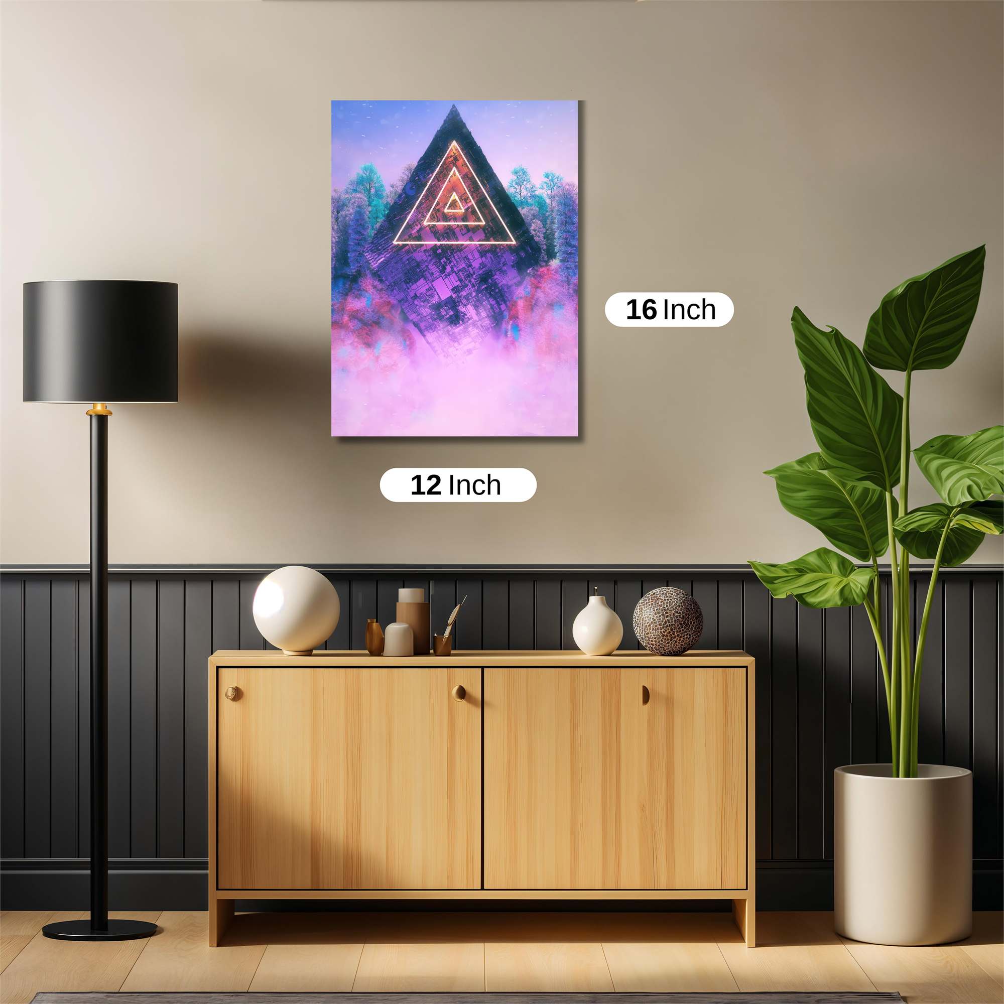 Geometric Dreamscape Safe Wall Magnetic / M