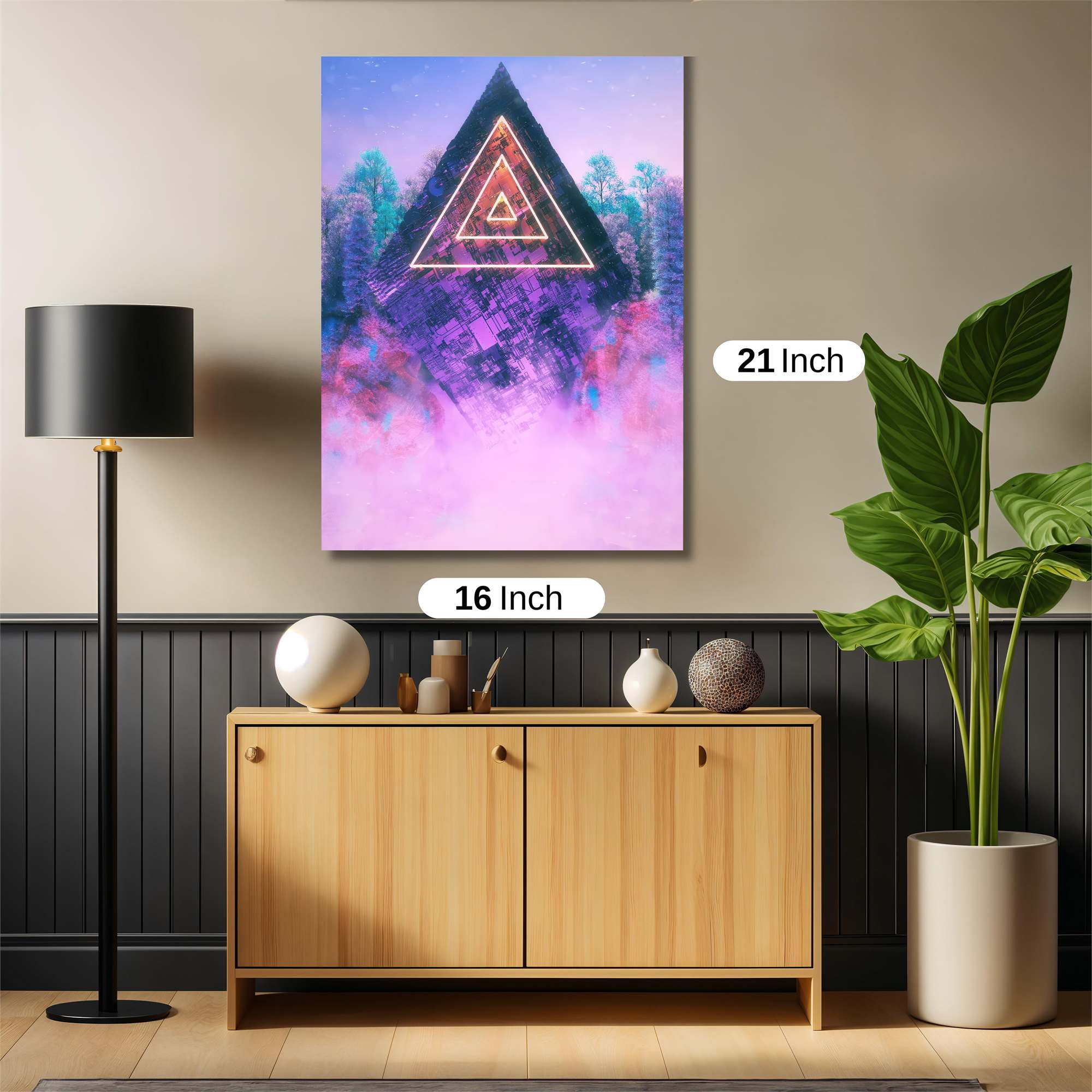Geometric Dreamscape Safe Wall Magnetic / M