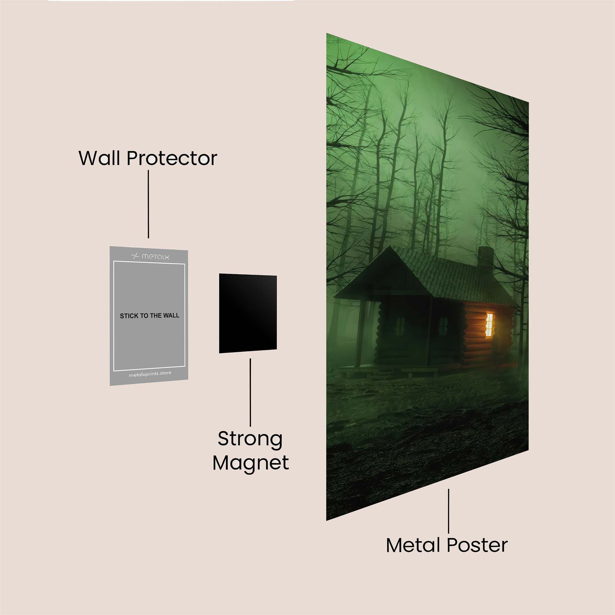 Mystic Glow Safe Wall Magnetic / M