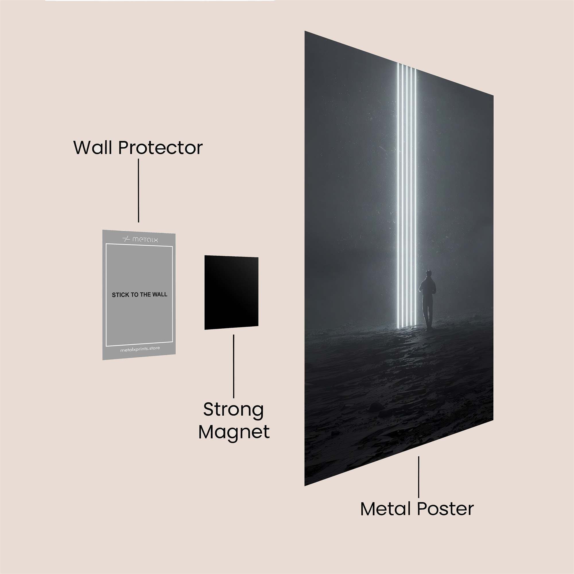 Luminous Passage Safe Wall Magnetic / M