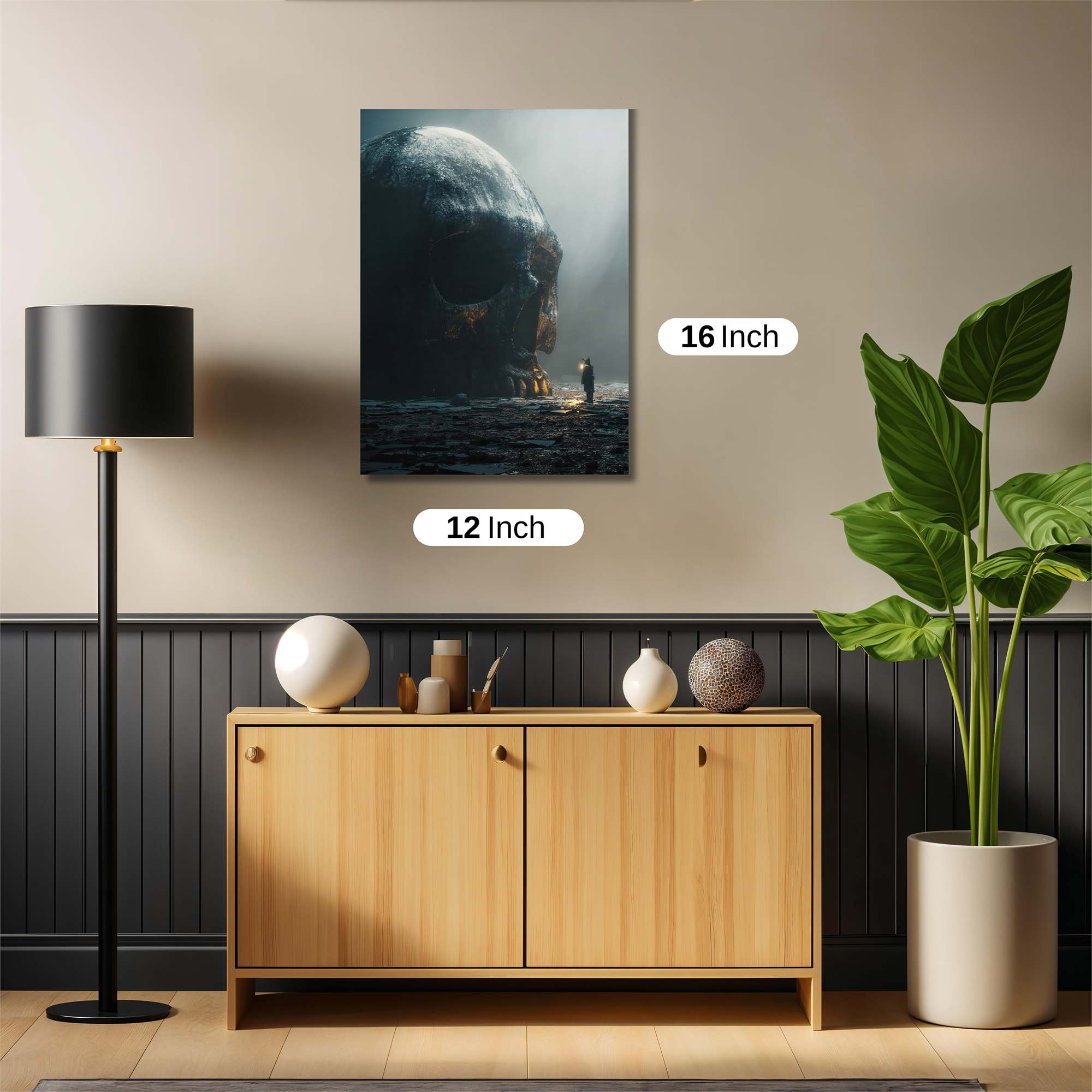 Titanic Skullscape Safe Wall Magnetic / M