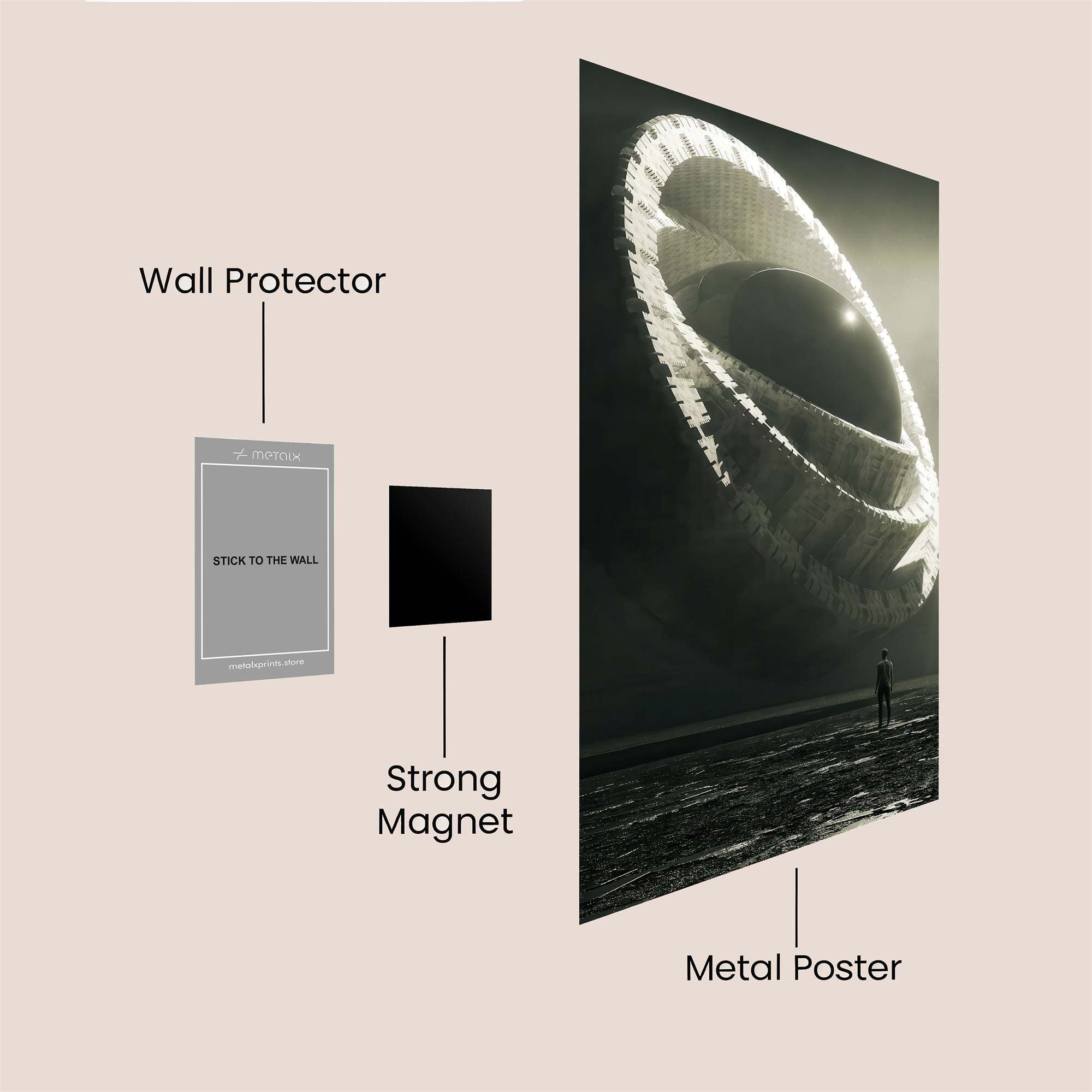 Cosmic Enigma Safe Wall Magnetic / M