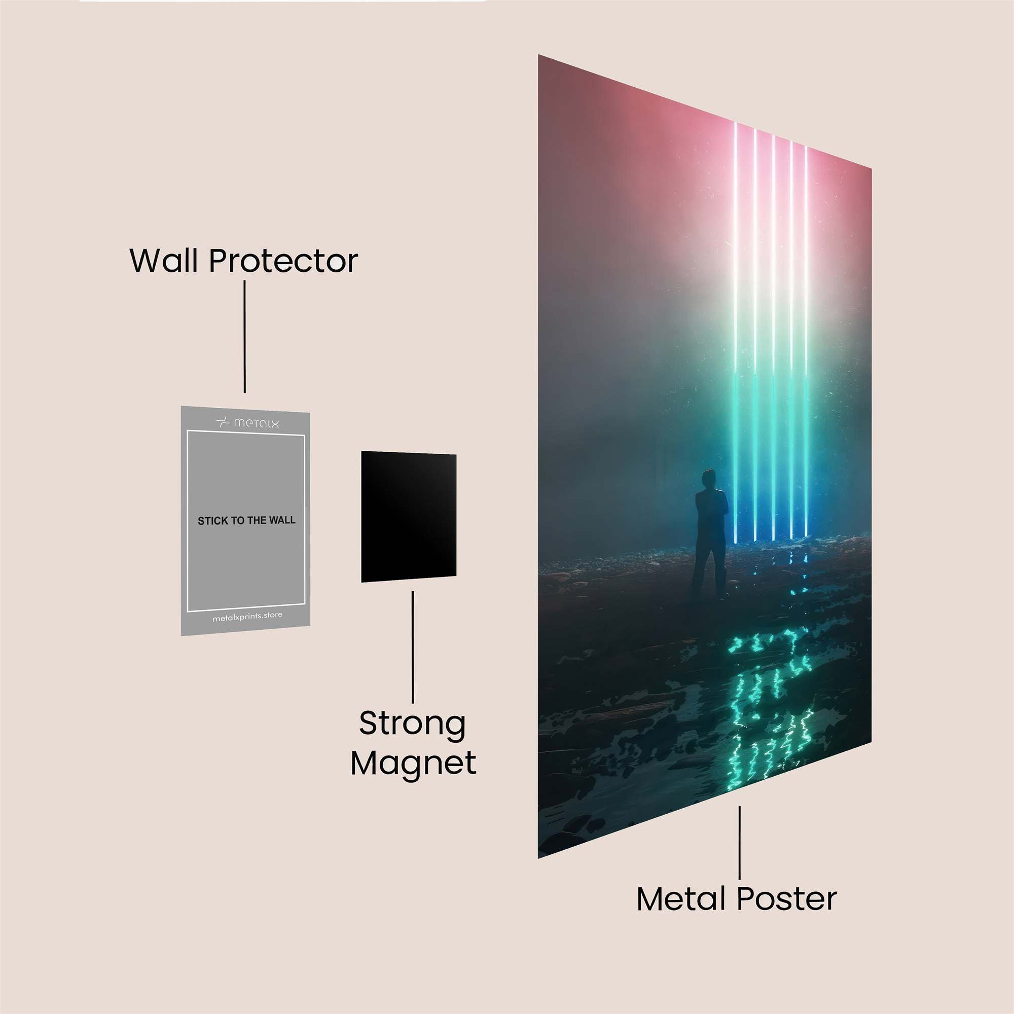 Light Ascension Safe Wall Magnetic / M