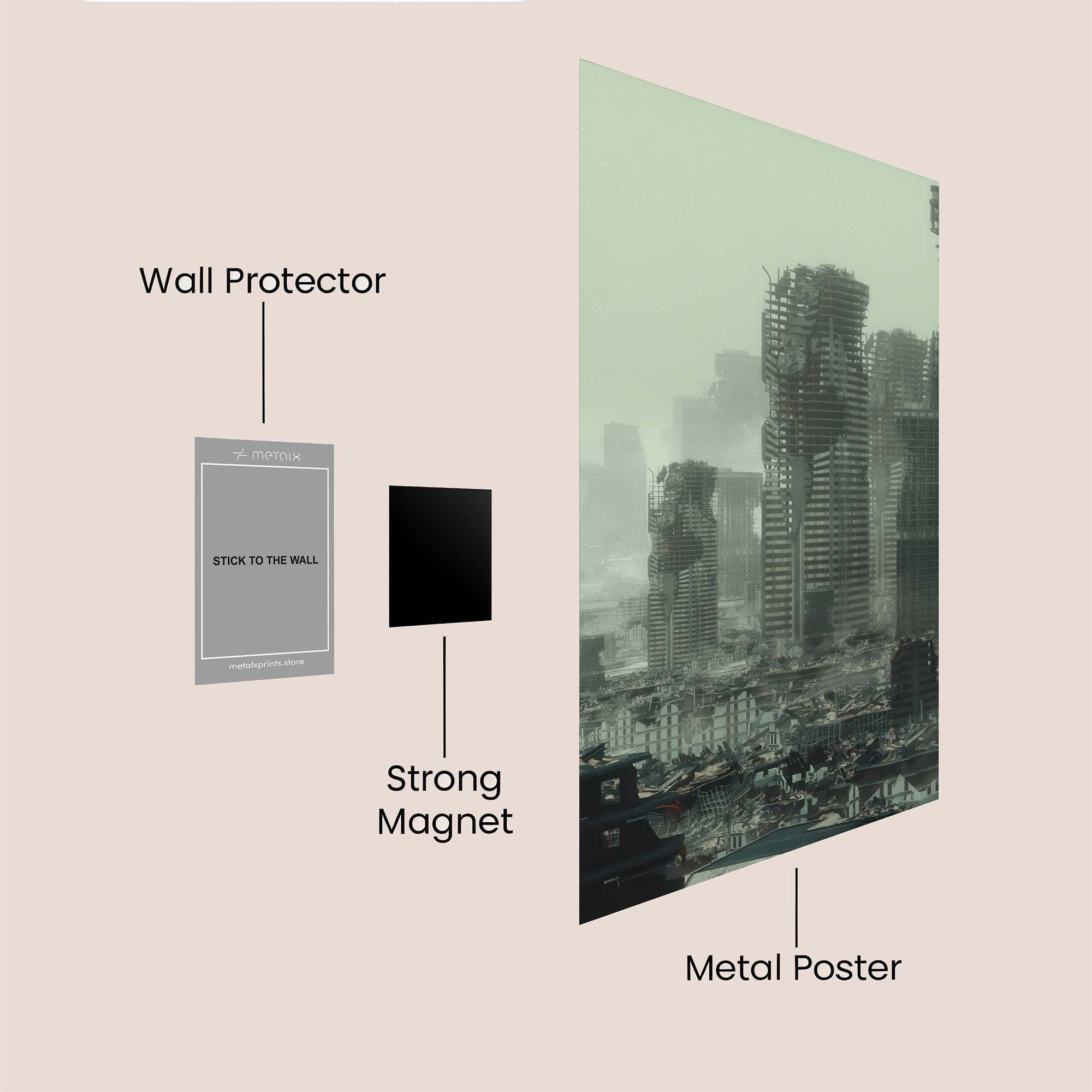 Urban Desolation Safe Wall Magnetic / M