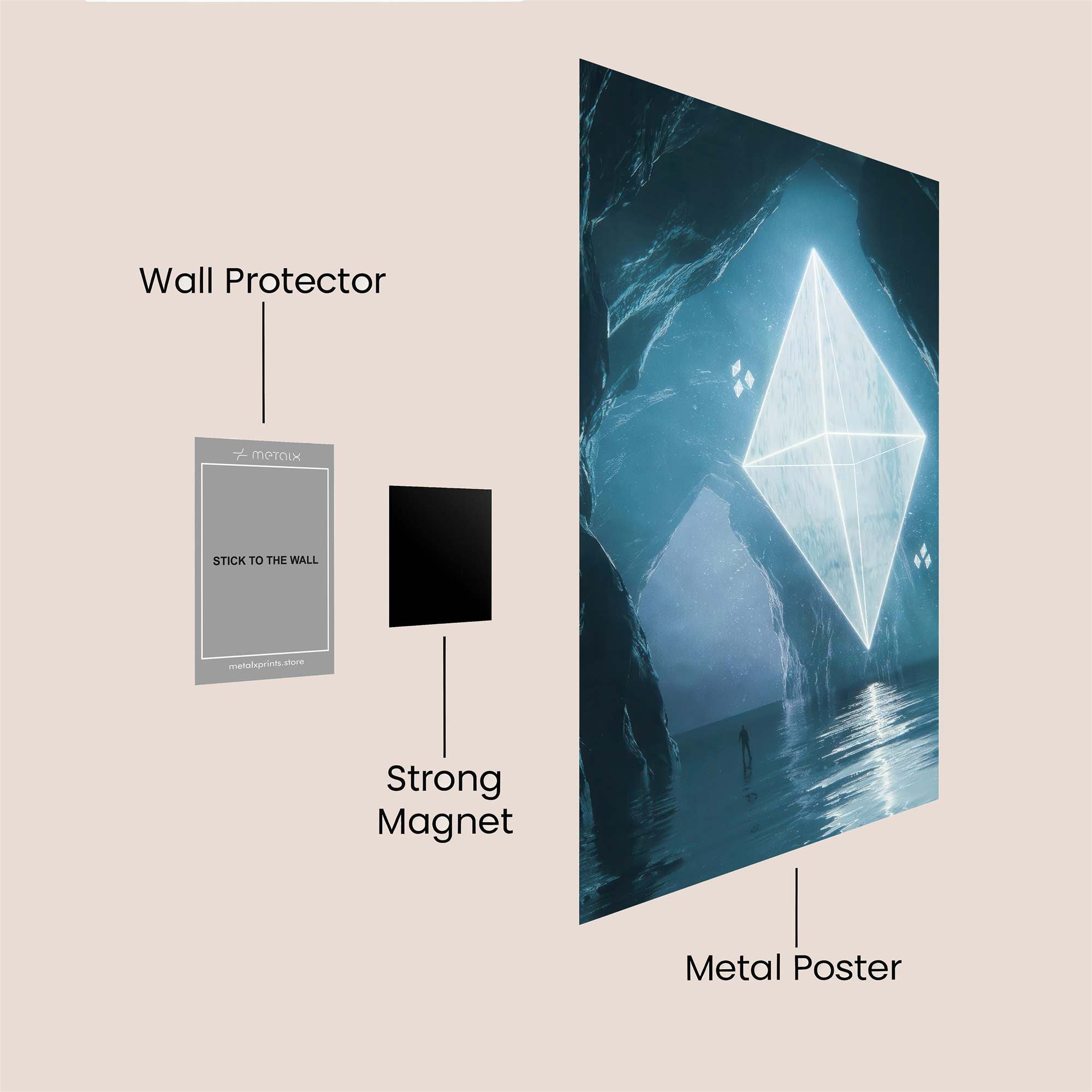 Crystal Enigma Safe Wall Magnetic / M