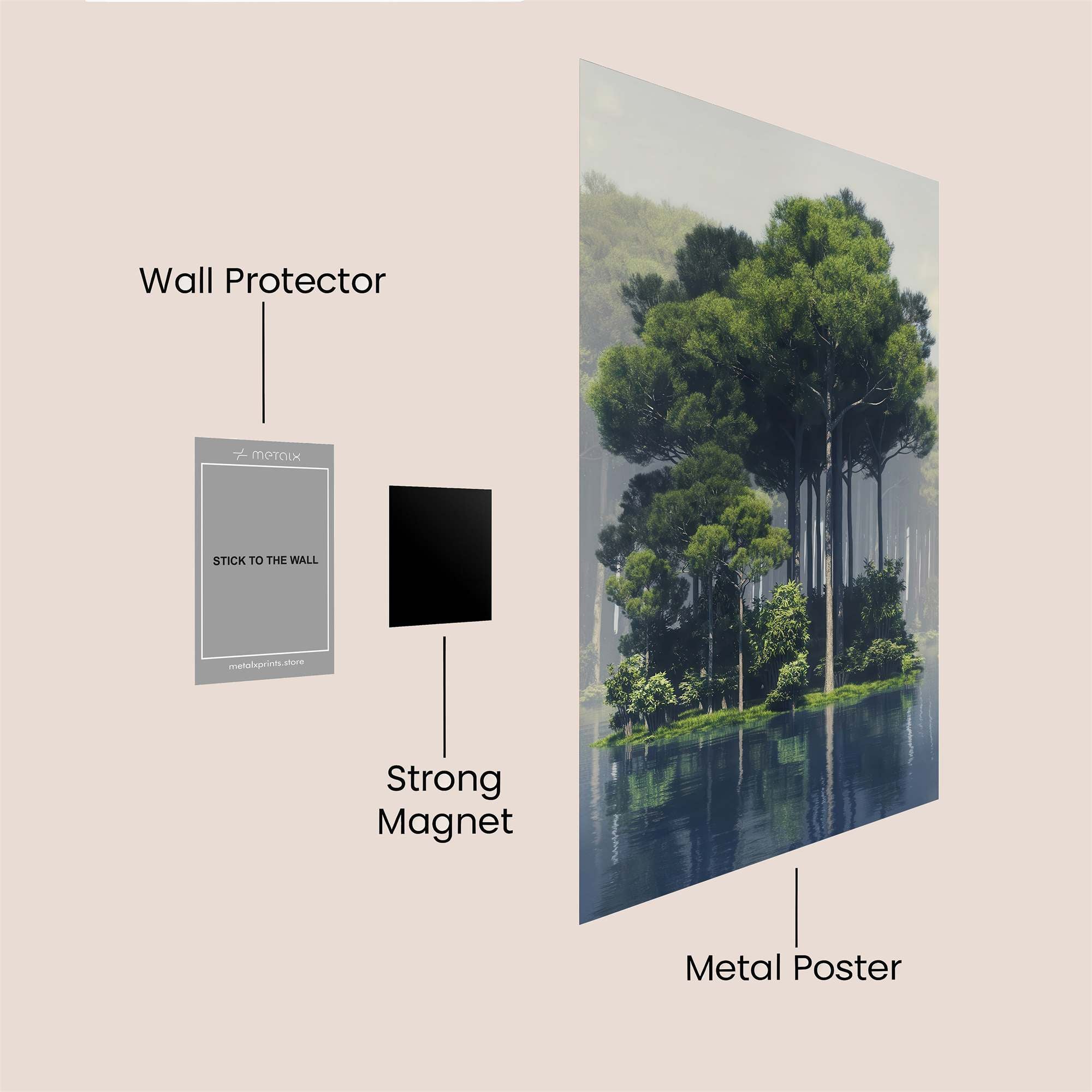 Isolated Serenity Safe Wall Magnetic / M