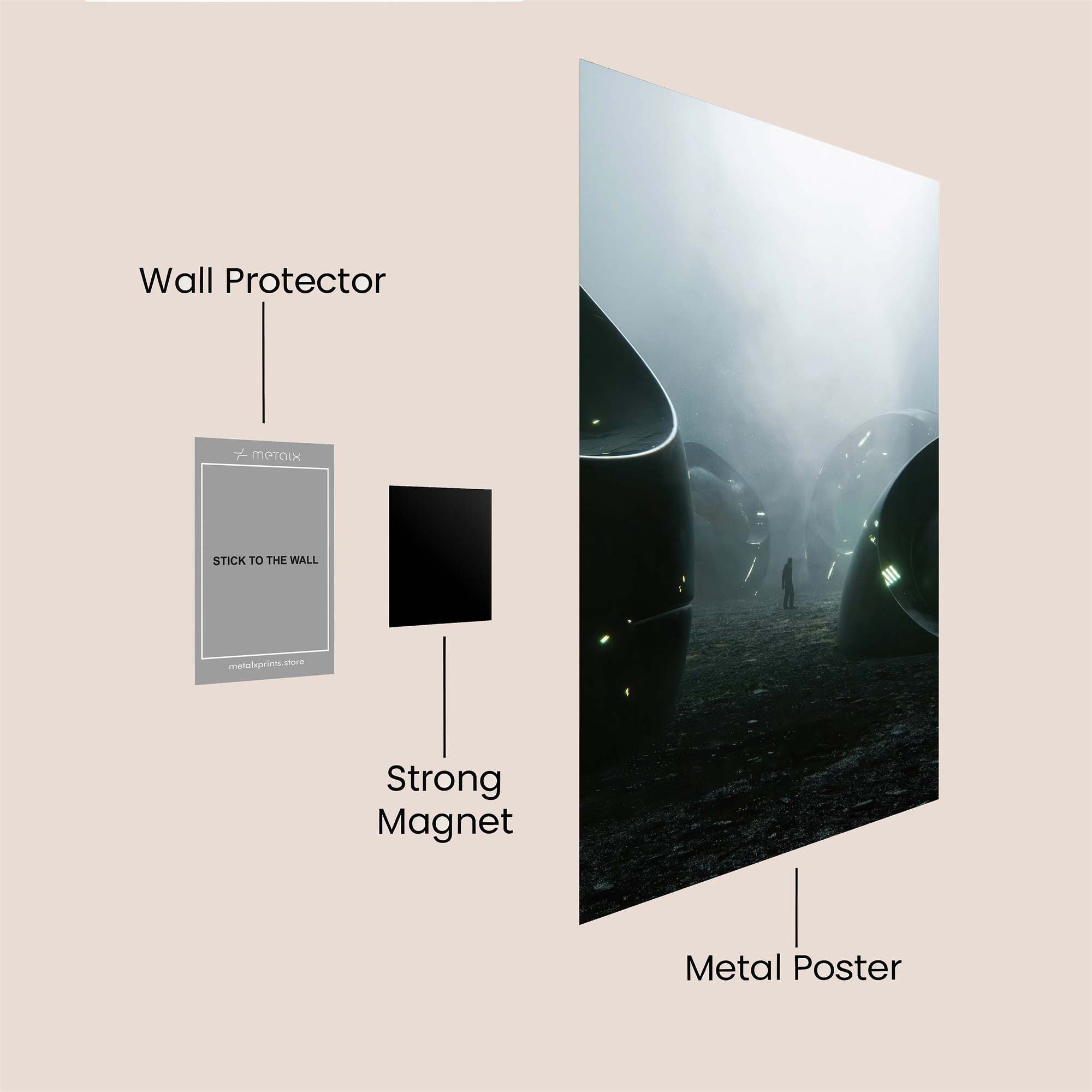 Alien Enigma Safe Wall Magnetic / M