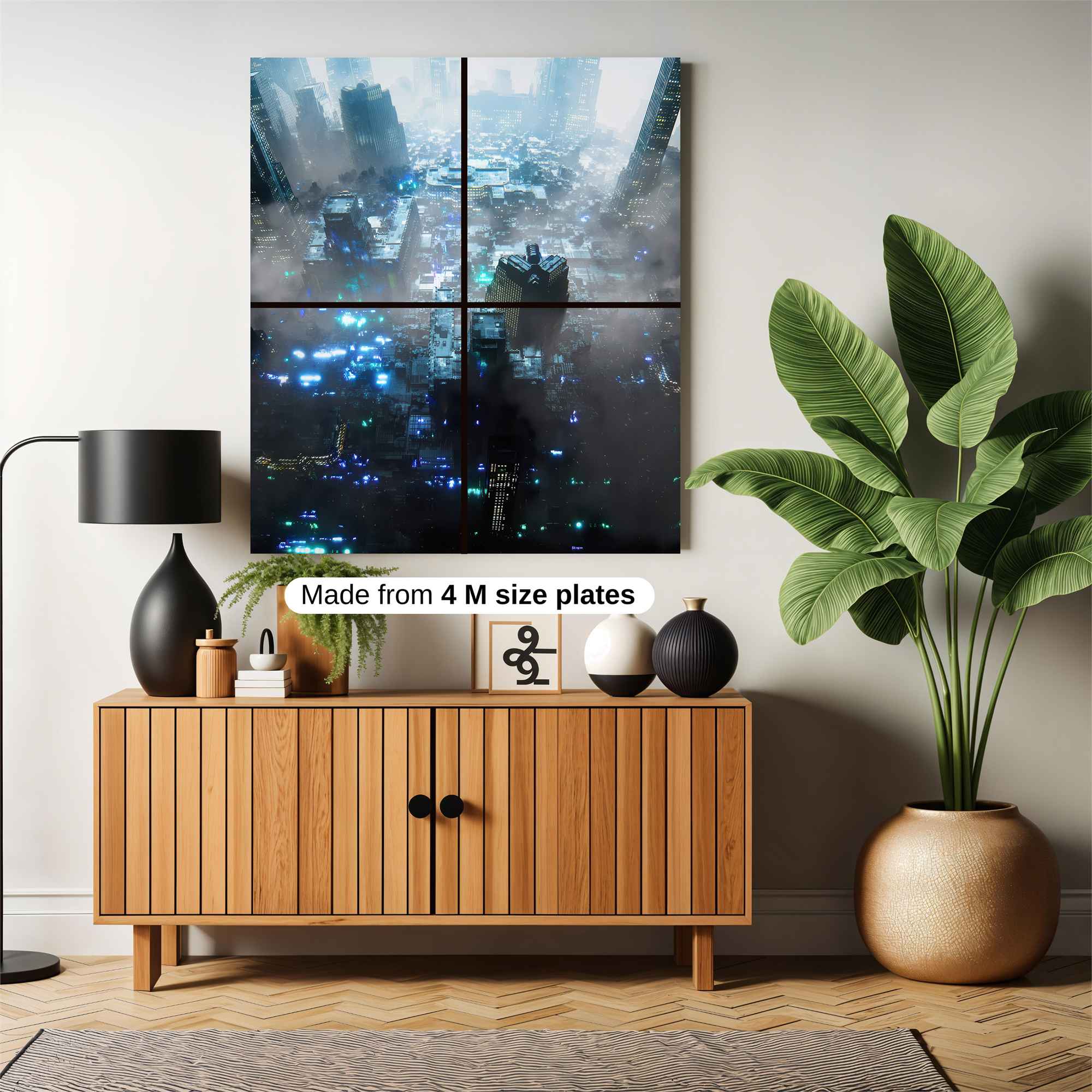 Futuristic Haze Safe Wall Magnetic / M