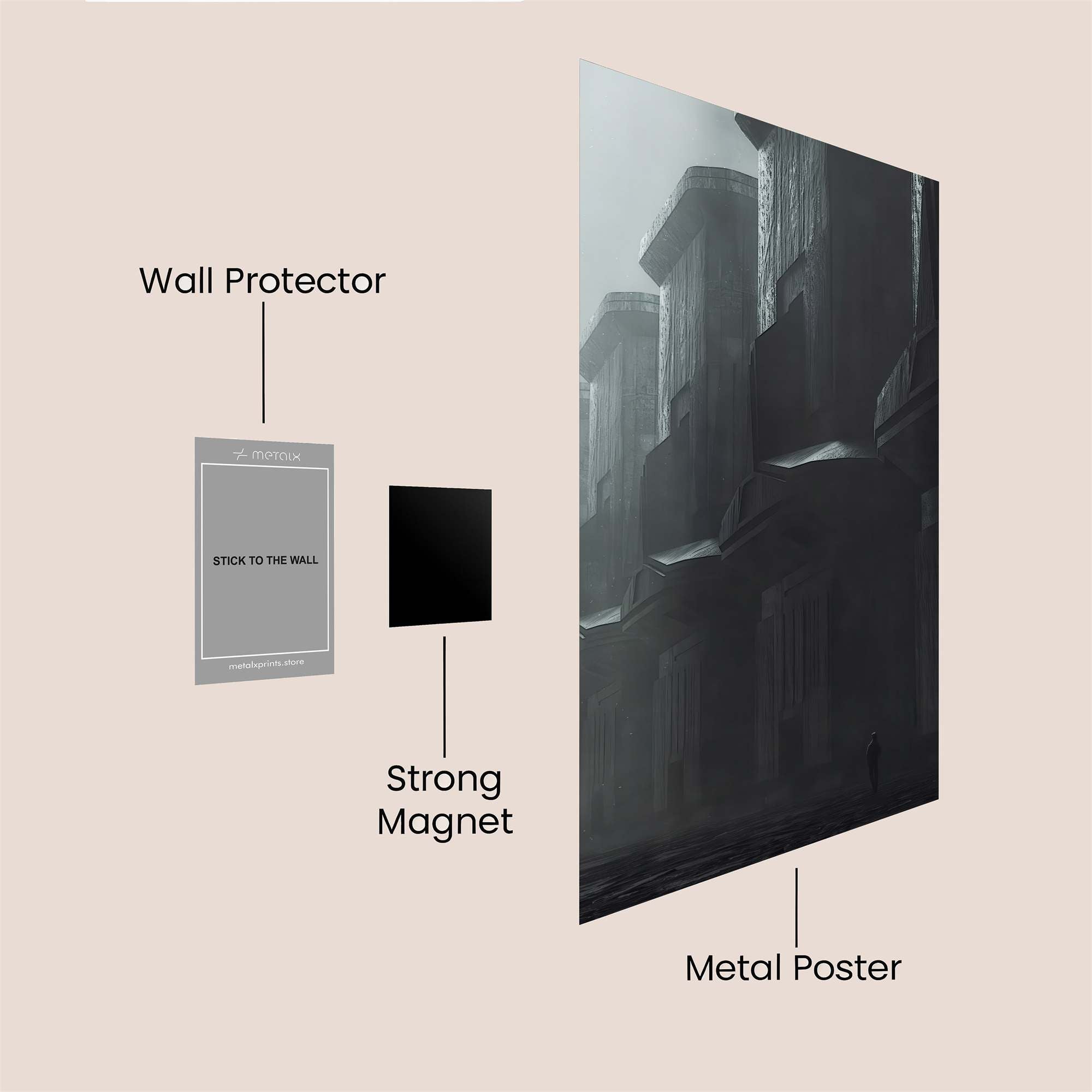 Monolithic Silence Safe Wall Magnetic / M