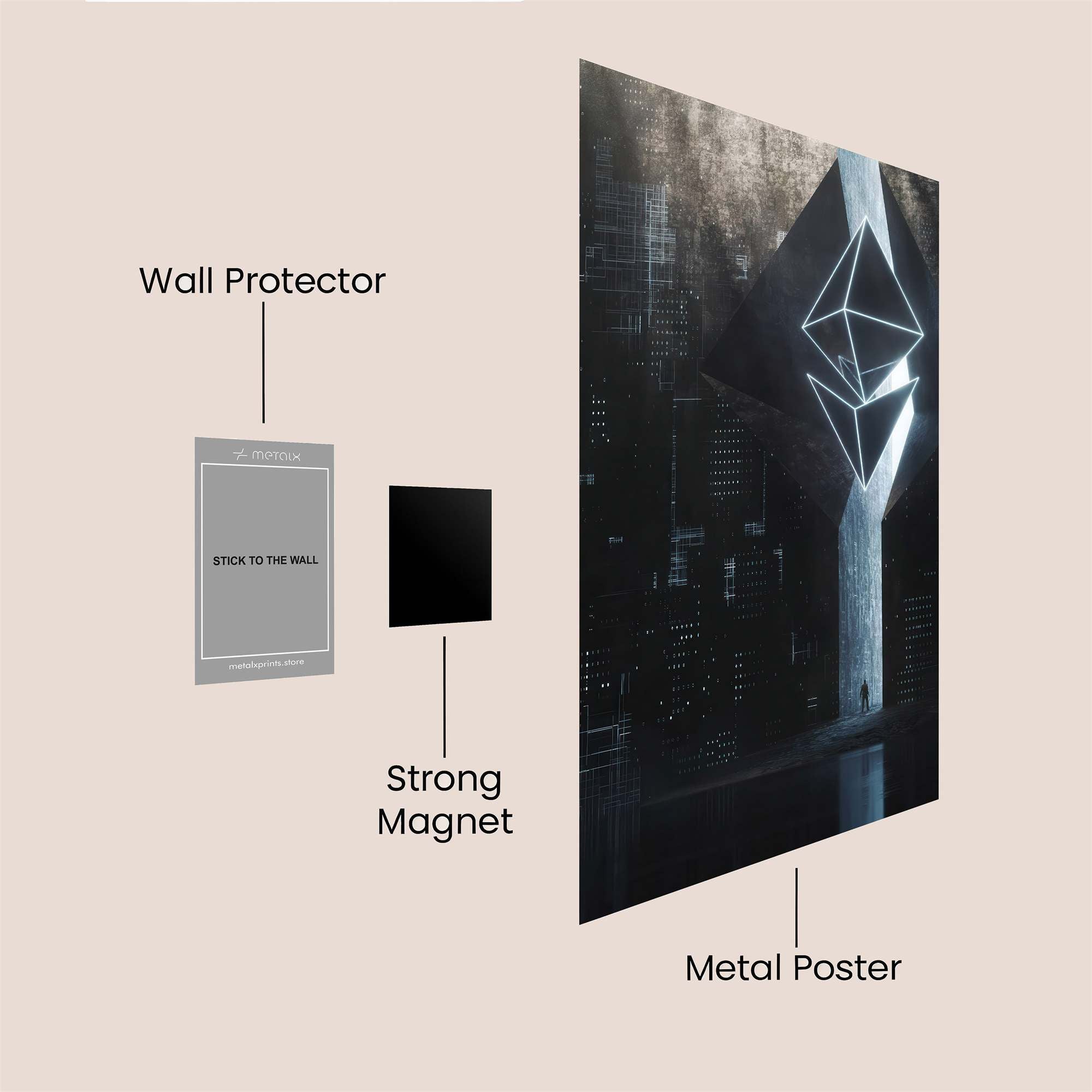 Ethereum Enigma Safe Wall Magnetic / M