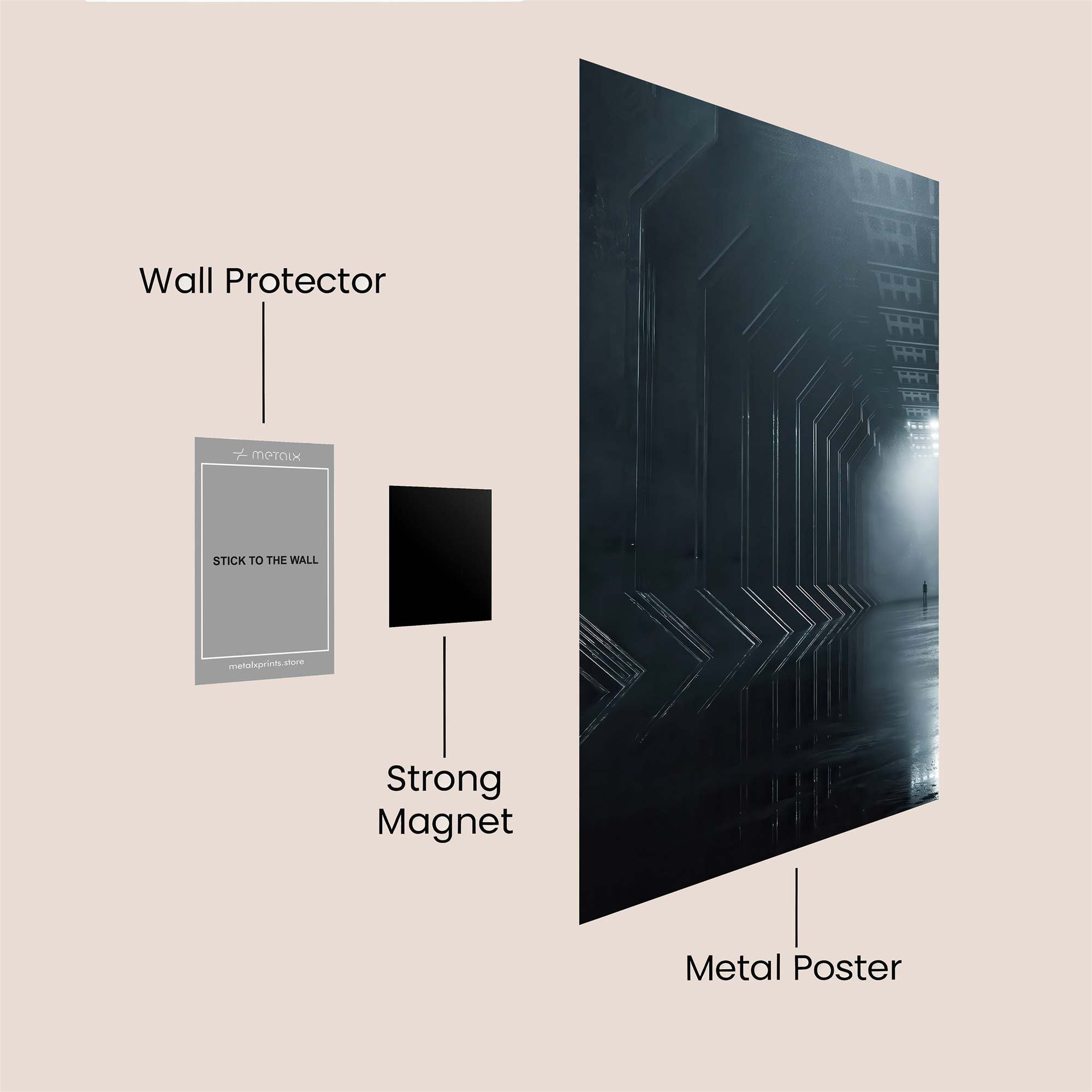 Solitude Echo Safe Wall Magnetic / M