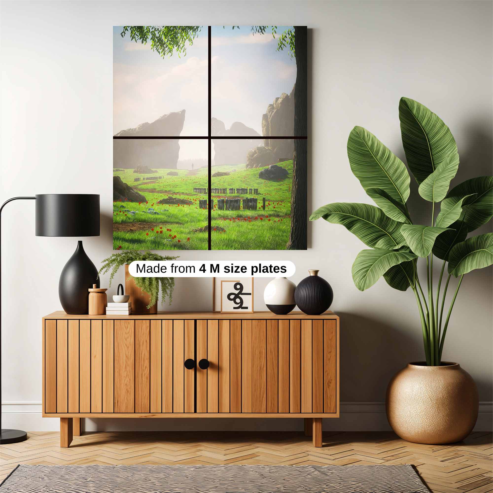 Serene Stonescape Safe Wall Magnetic / M