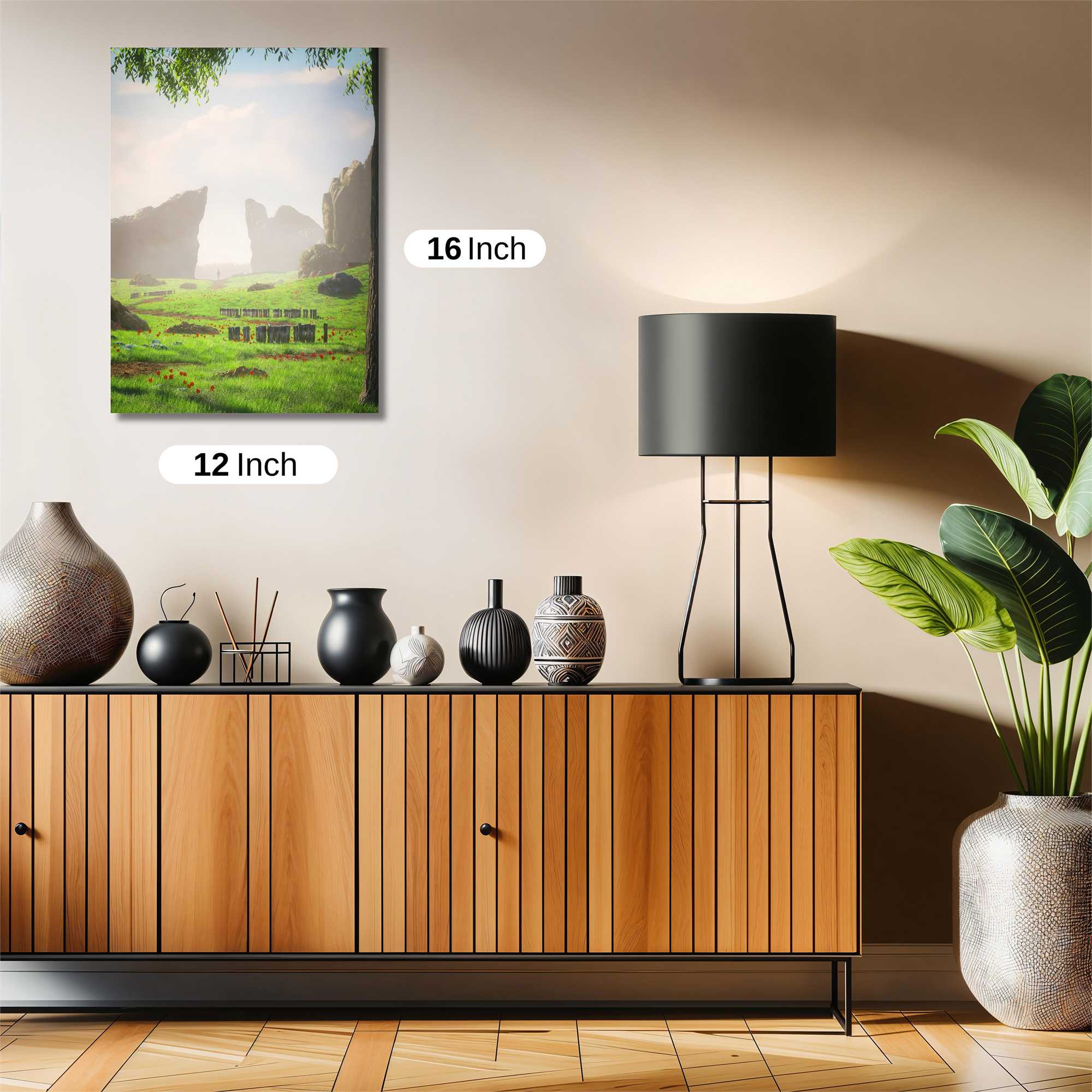 Serene Stonescape Safe Wall Magnetic / M