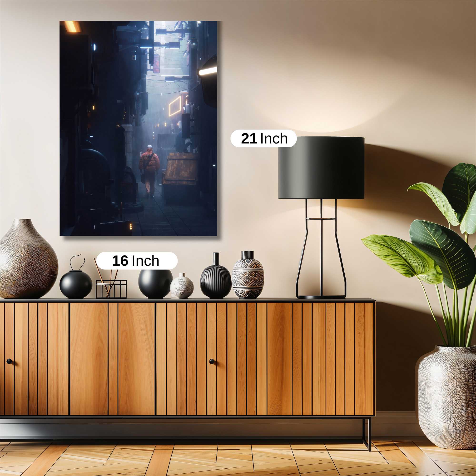 Neon Solitude Safe Wall Magnetic / M