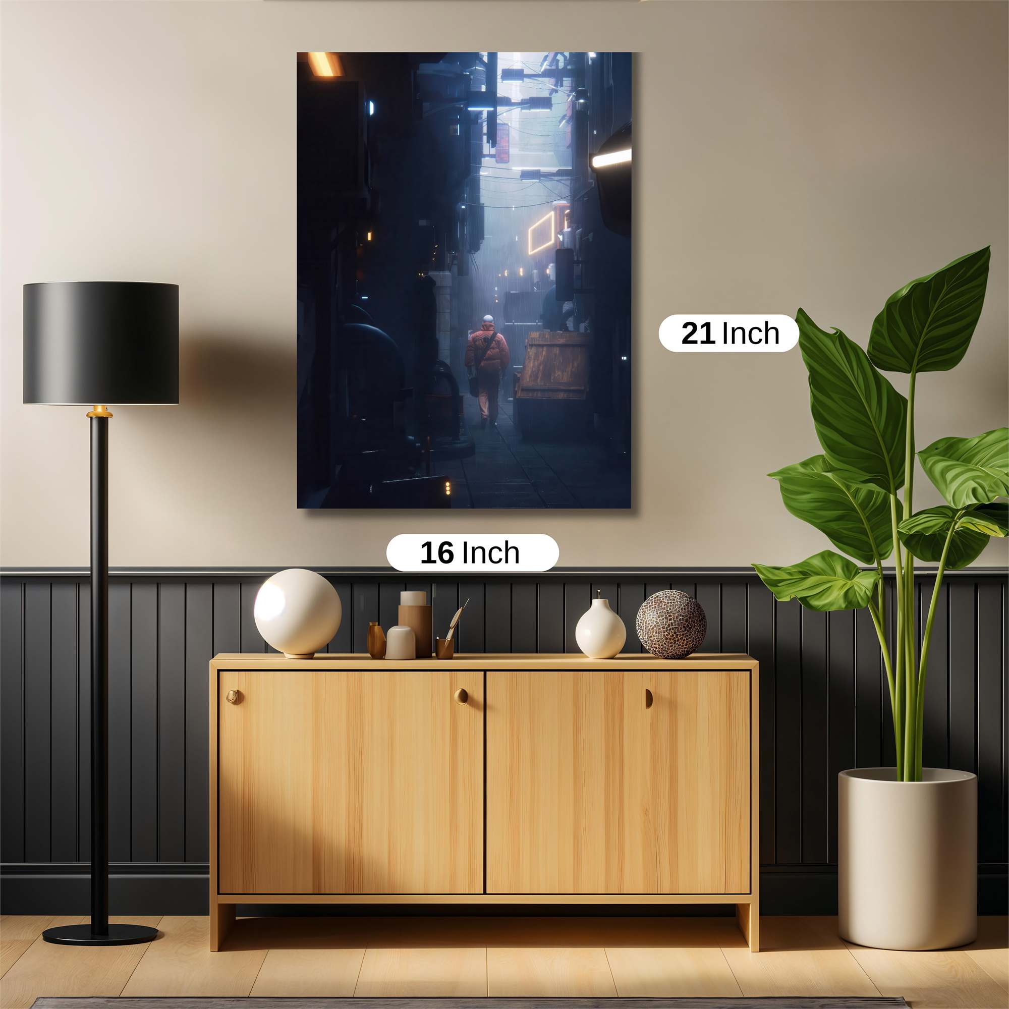 Neon Solitude Safe Wall Magnetic / M