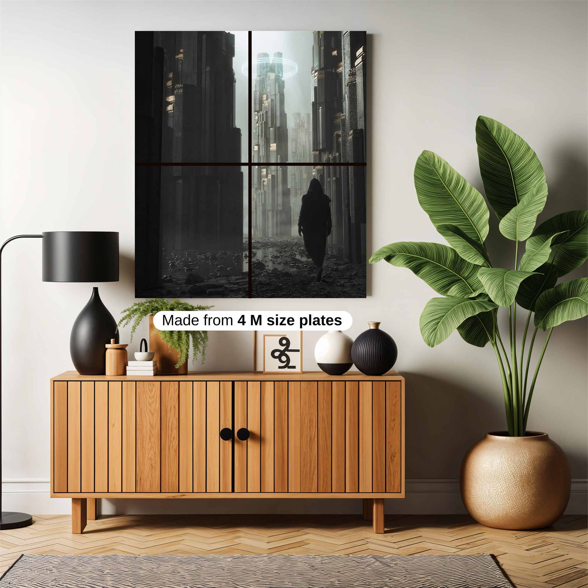 Futuristic Solitude Safe Wall Magnetic / M