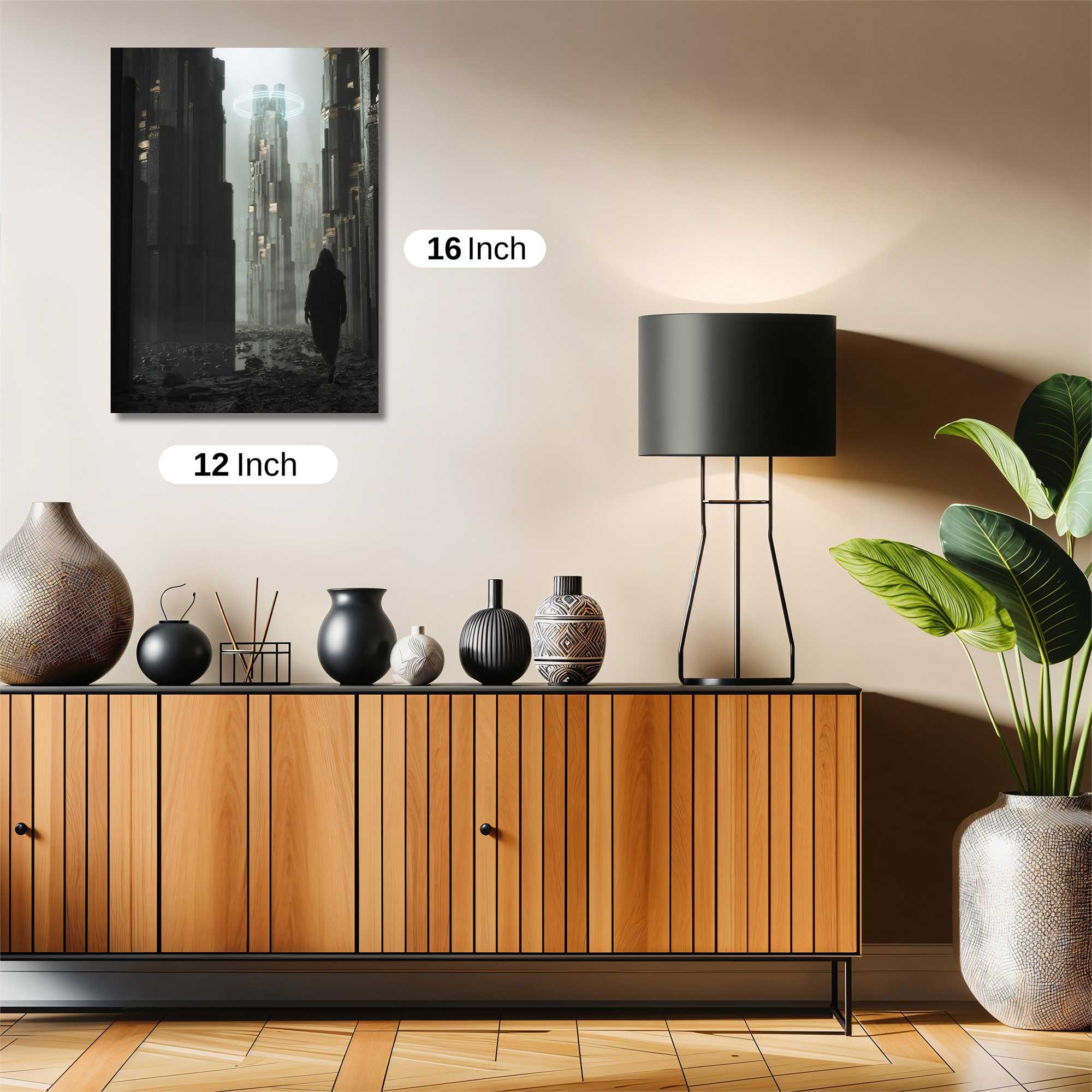 Futuristic Solitude Safe Wall Magnetic / M