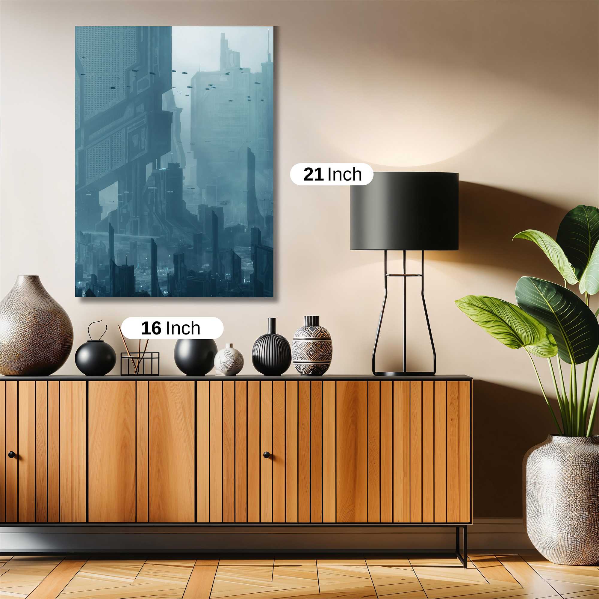 Futuristic Serenity Safe Wall Magnetic / M